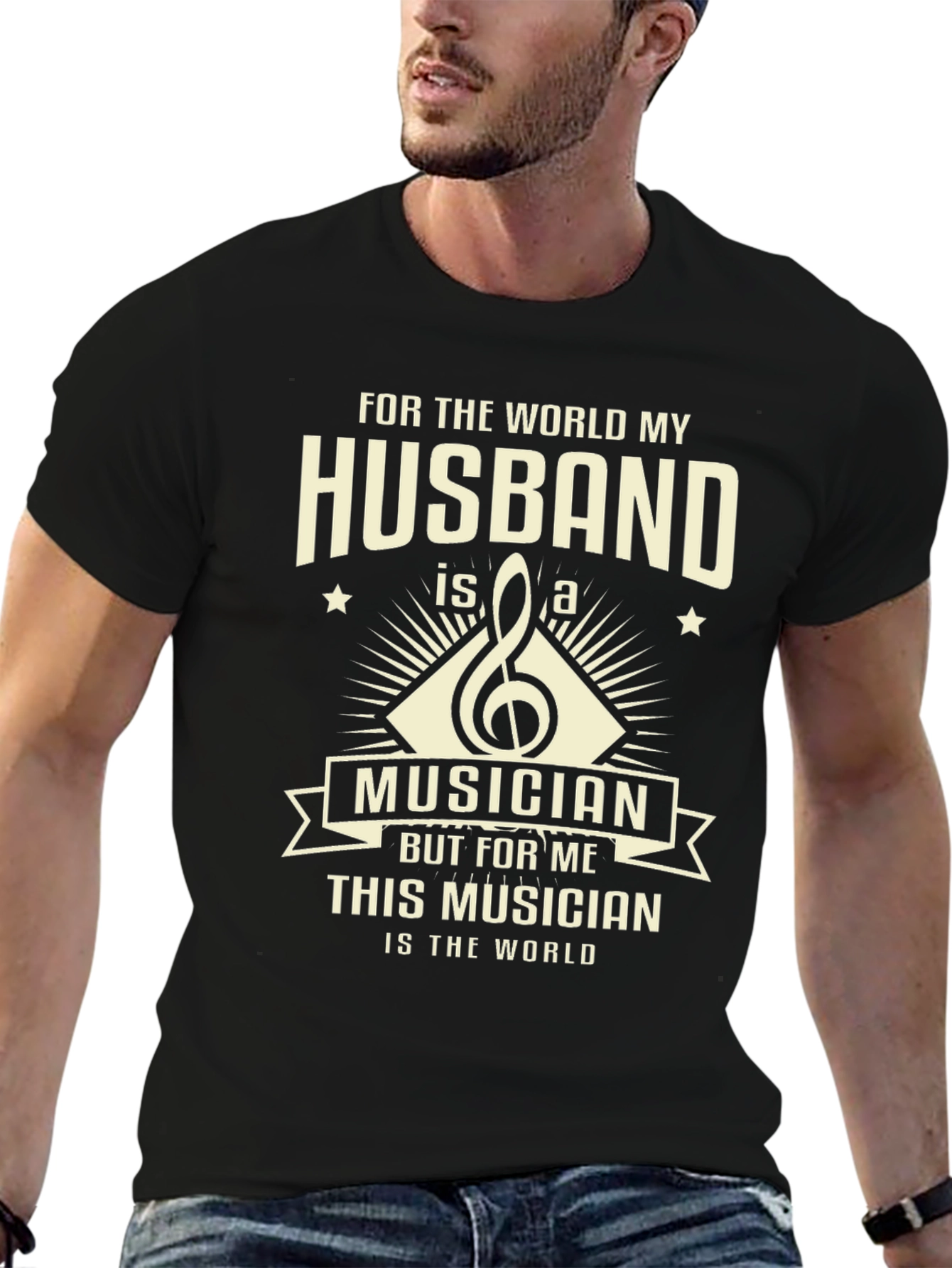 Husband Musician T-Shirt - Worlds Best Gift
