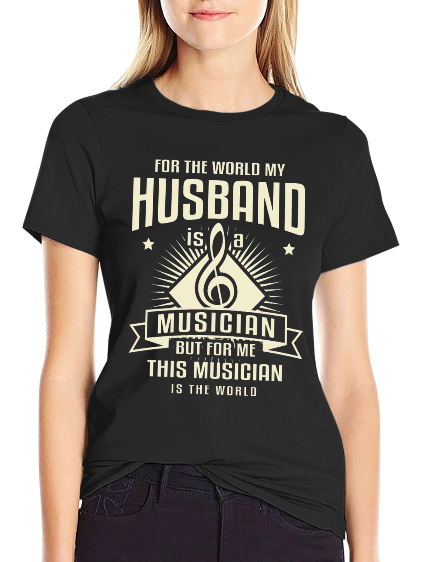 Husband Musician T-Shirt - Worlds Best Gift