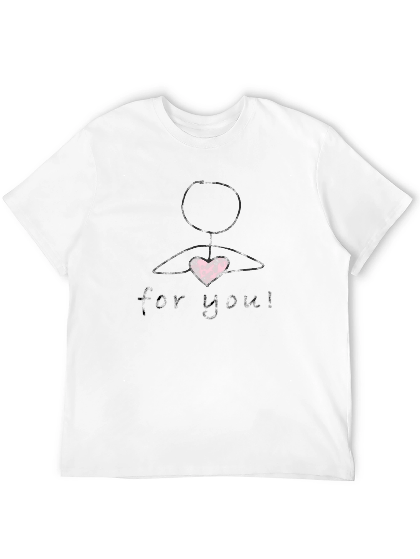 Heart For You Graphic Tee - Black