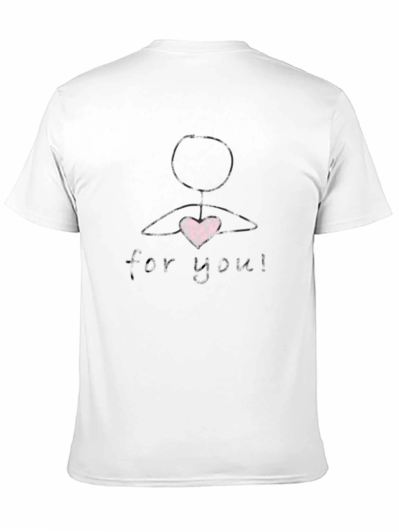 Heart For You Graphic Tee - Black