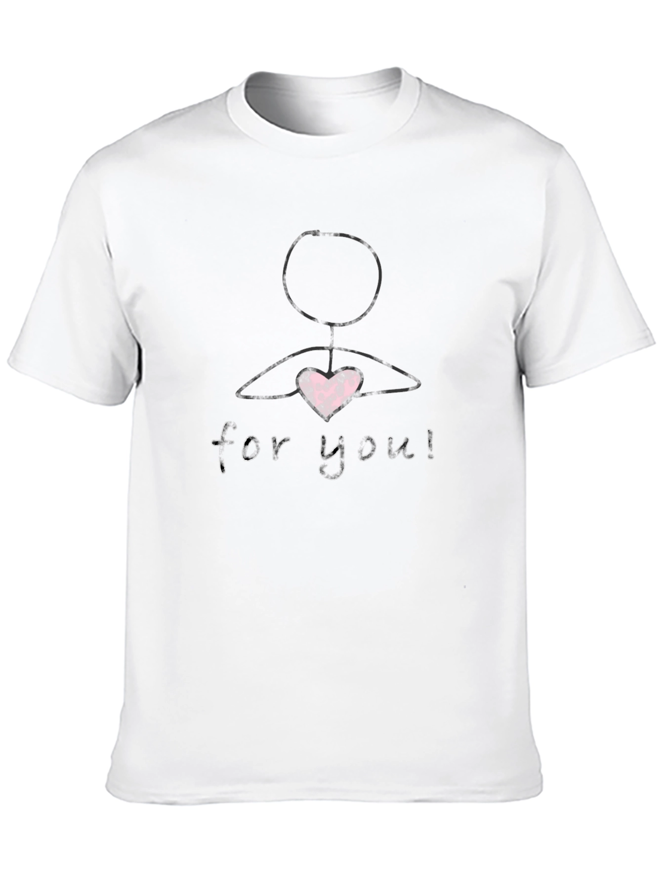 Heart For You Graphic Tee - Black