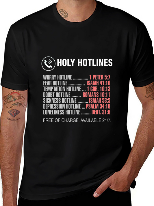 Holy Hotlines Christian T-Shirt - Faith Based Tee