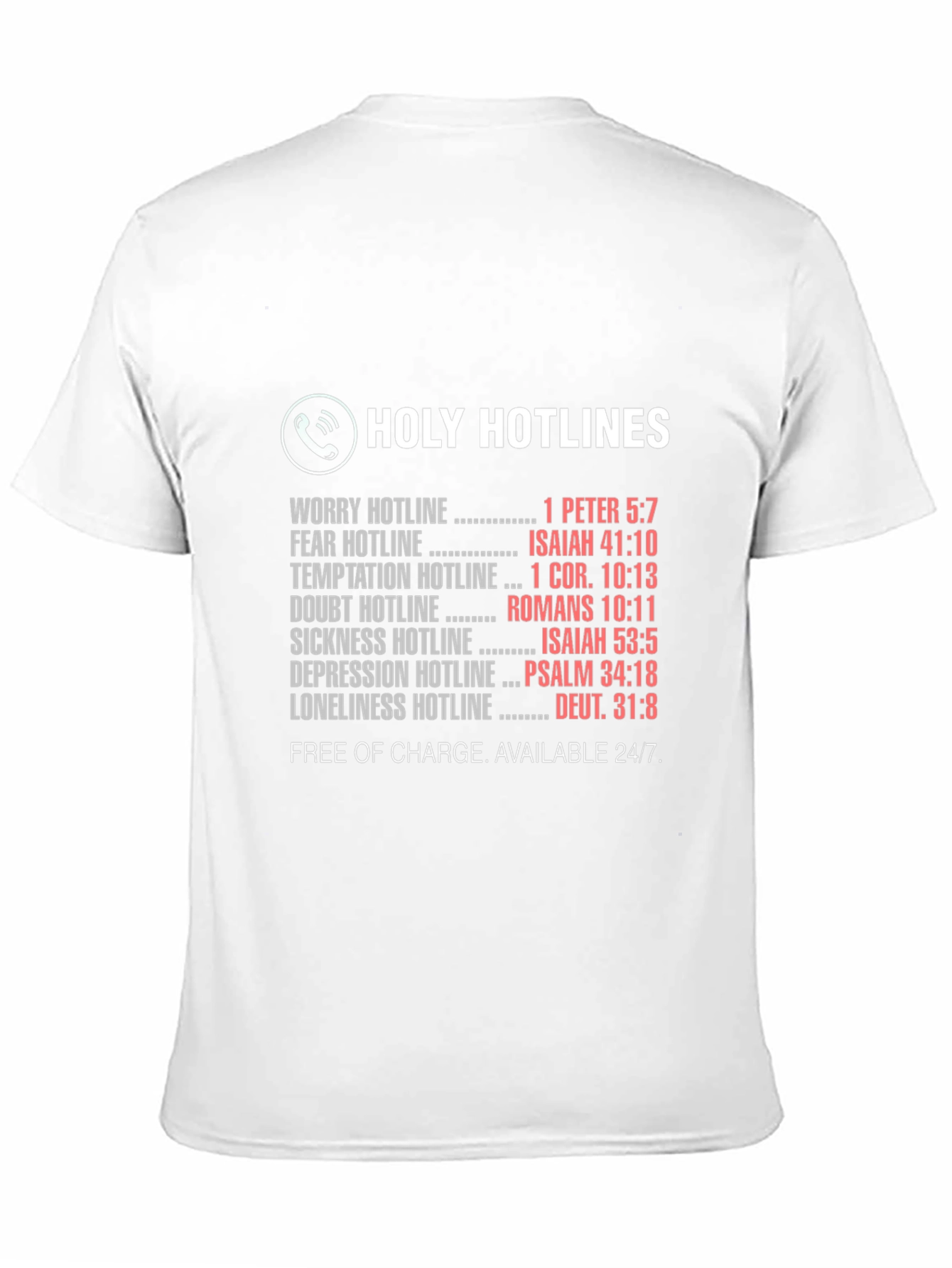 Holy Hotlines Christian T-Shirt - Faith Based Tee