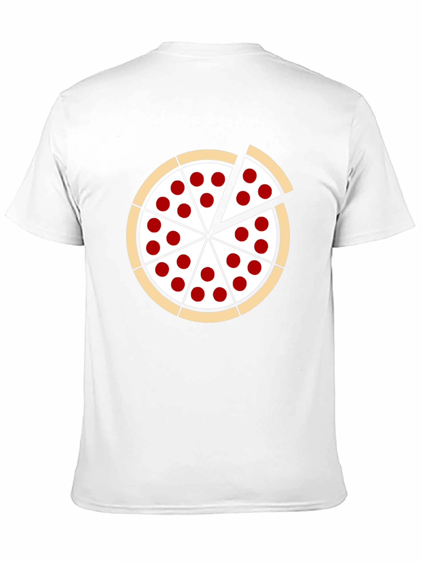Pizza Graphic Black T-Shirt: Casual Fun Style