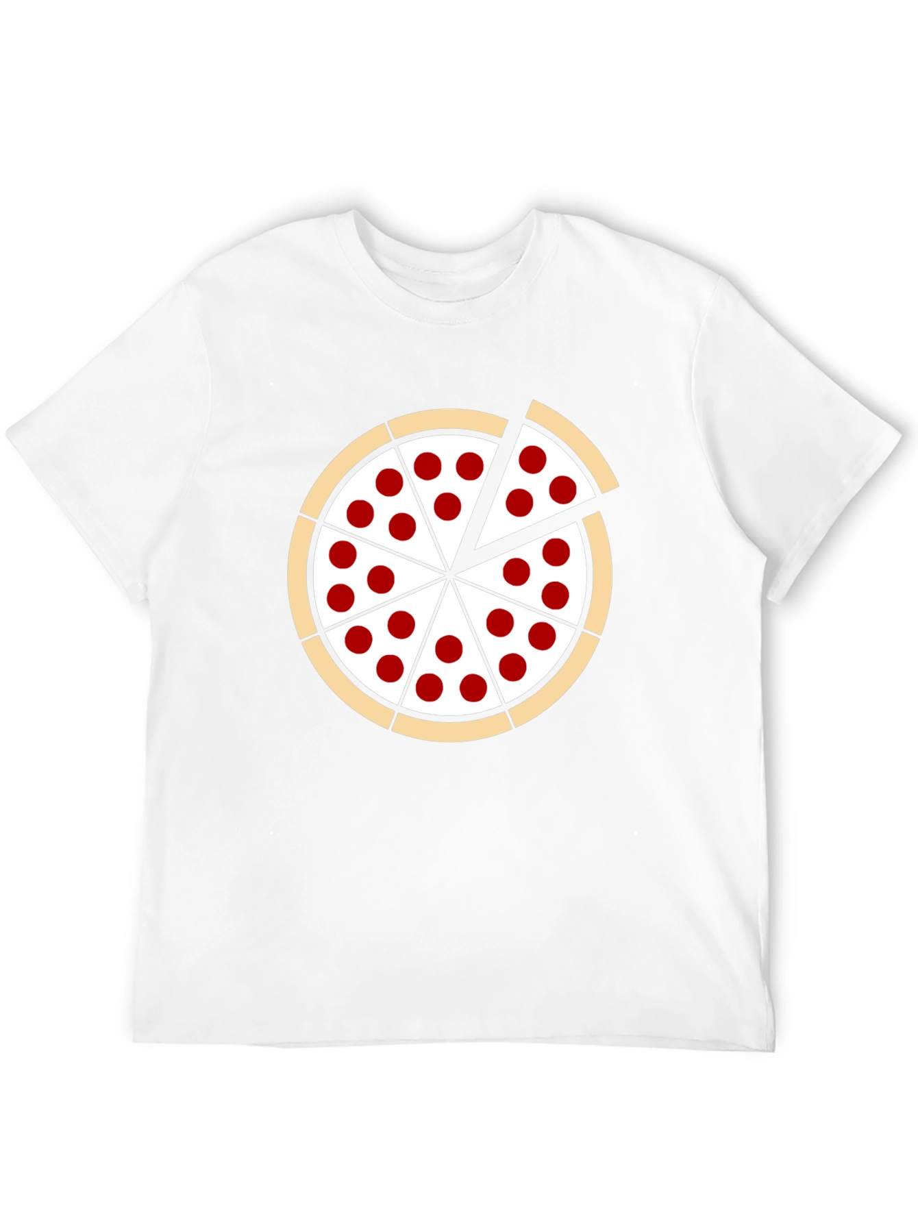 Pizza Graphic Black T-Shirt: Casual Fun Style