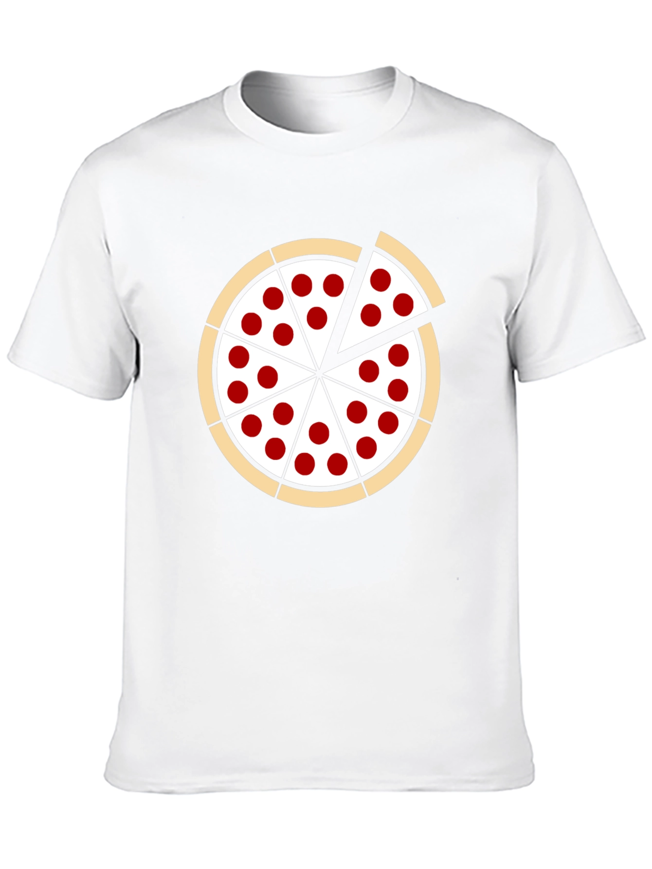 Pizza Graphic Black T-Shirt: Casual Fun Style