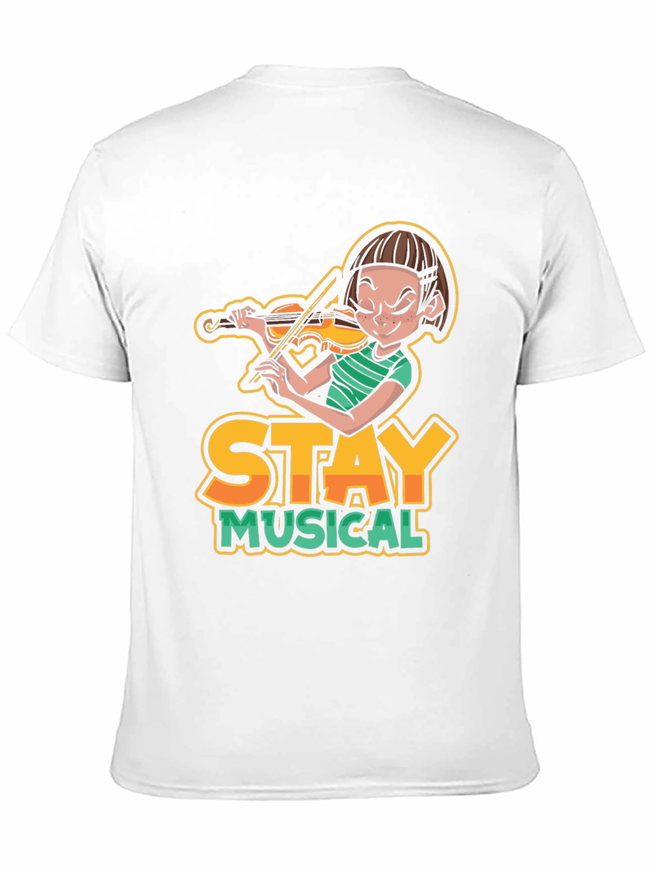 Stay Musical Violin Graphic Tee - Unisex
