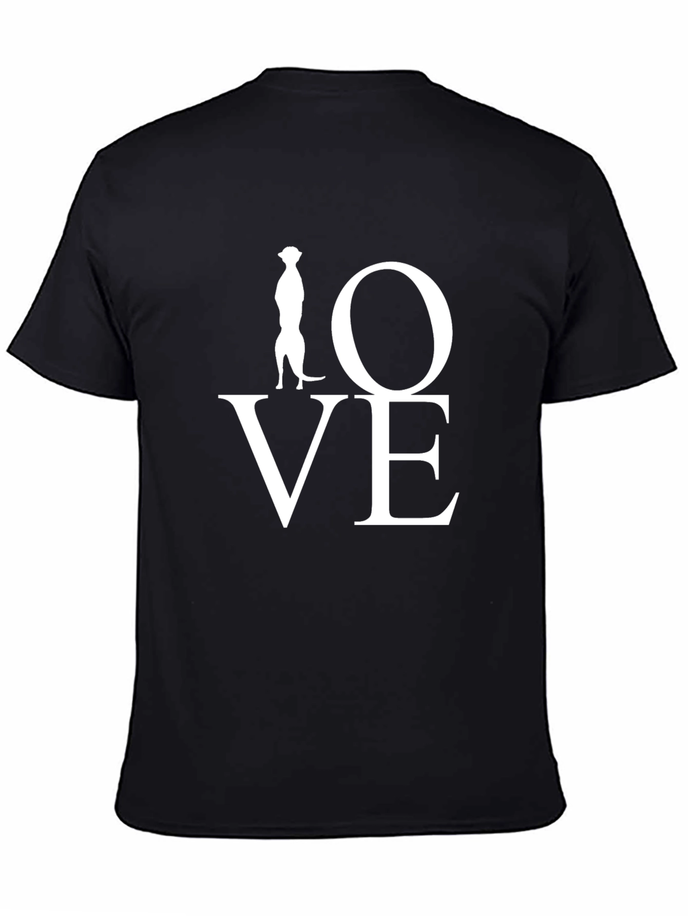 Meerkat Love Black T-Shirt