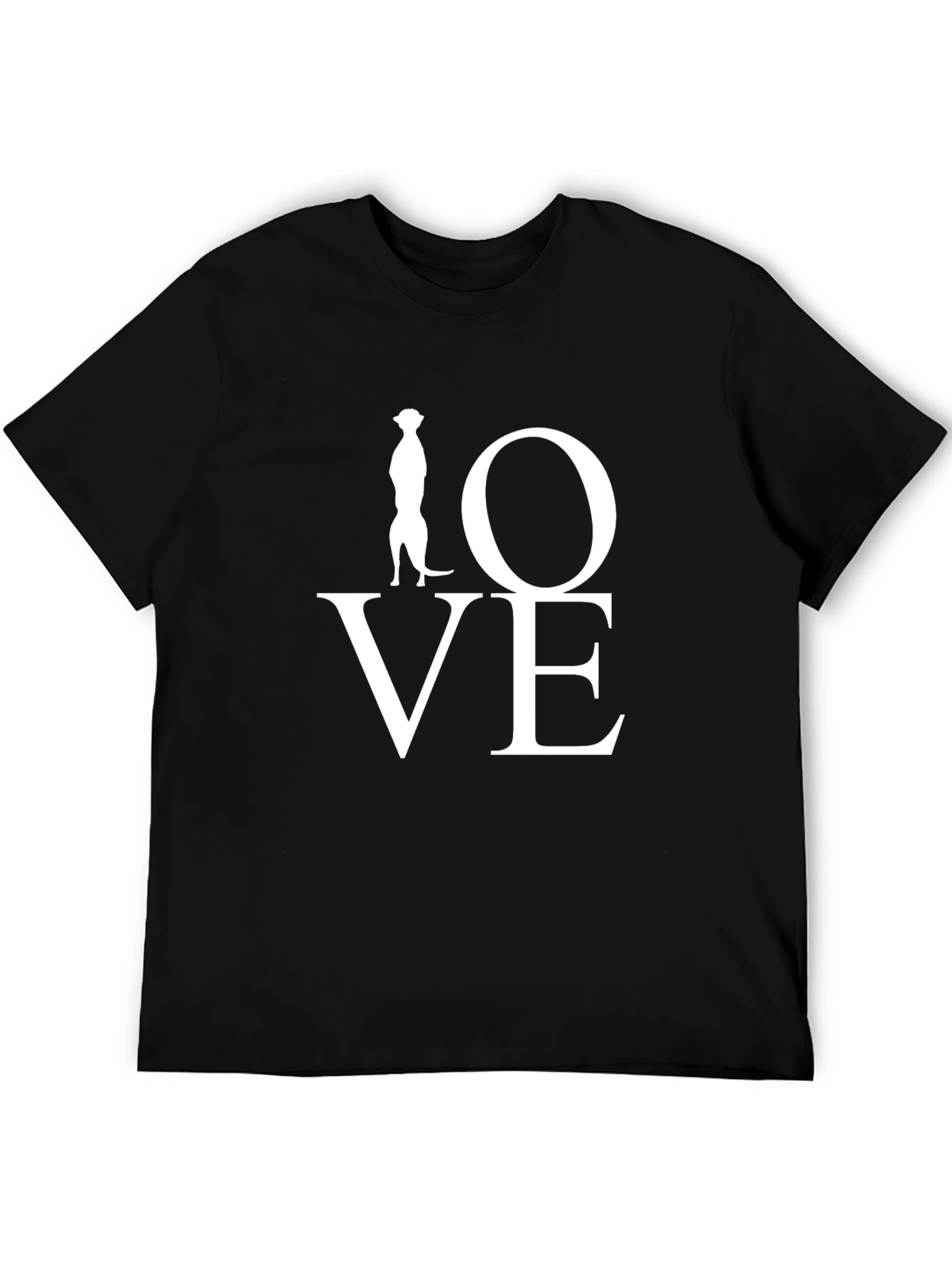 Meerkat Love Black T-Shirt