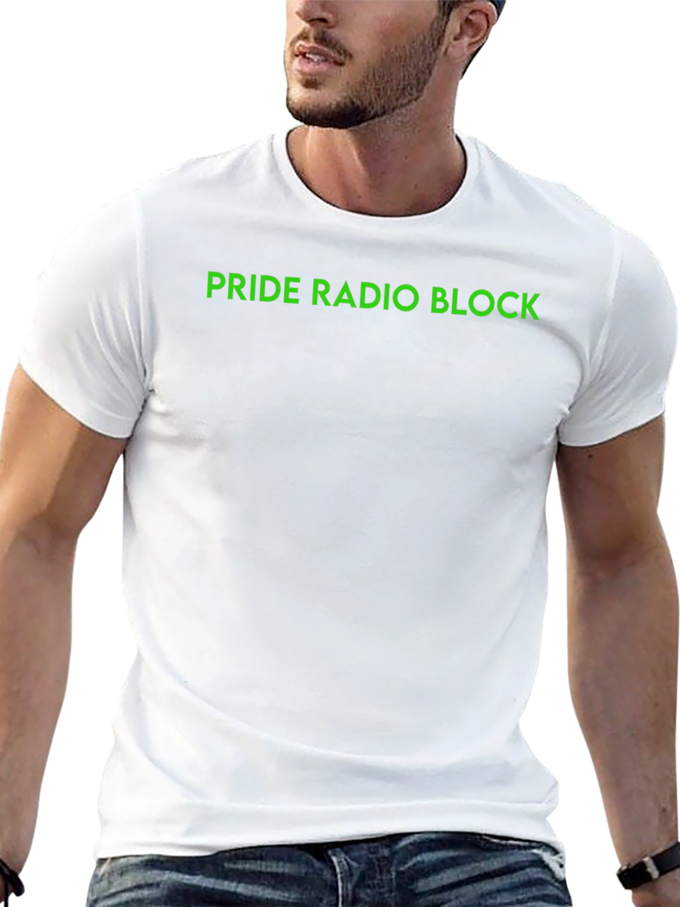Pride Radio Block Graphic Tee - Black