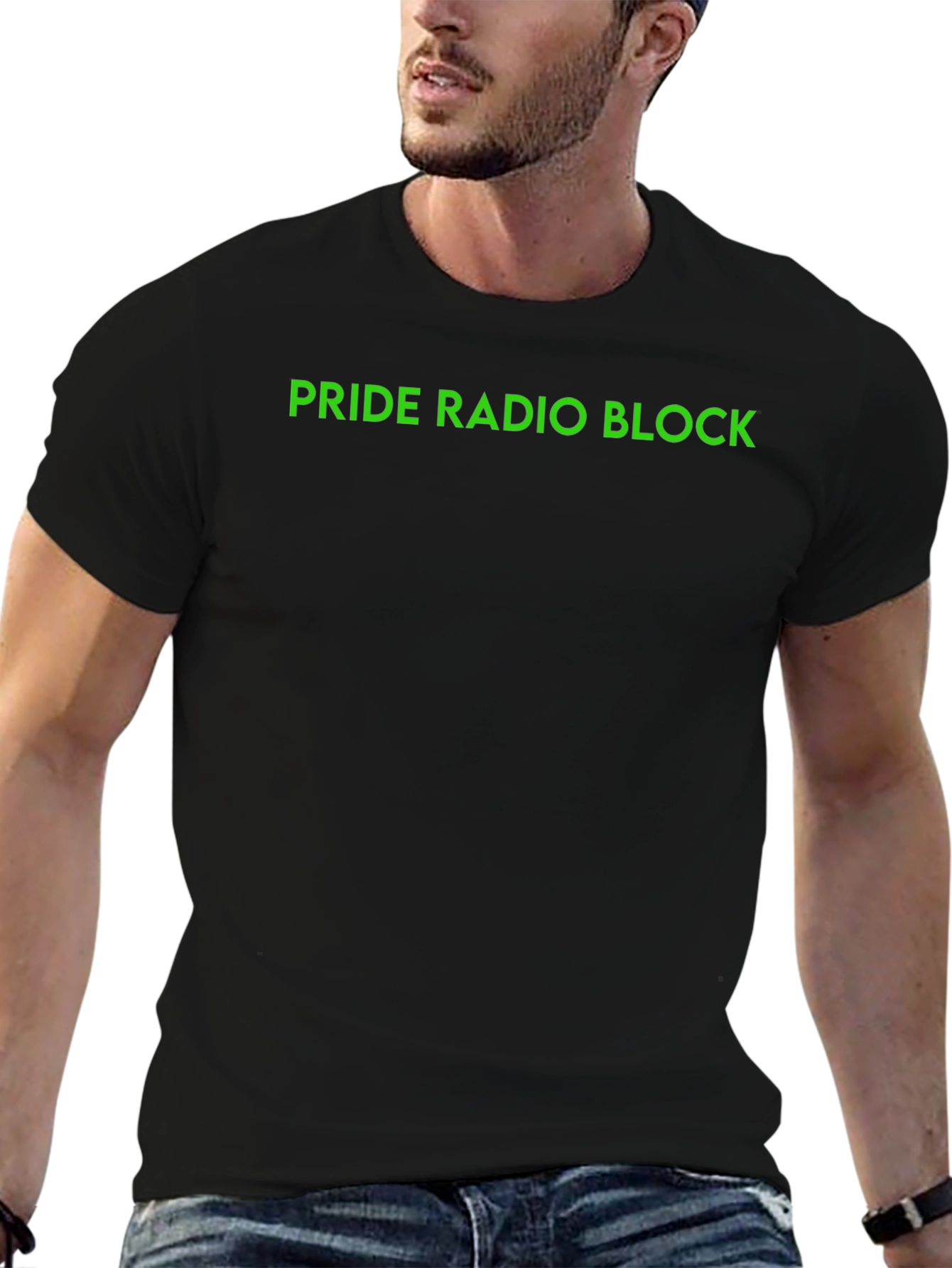 Pride Radio Block Graphic Tee - Black