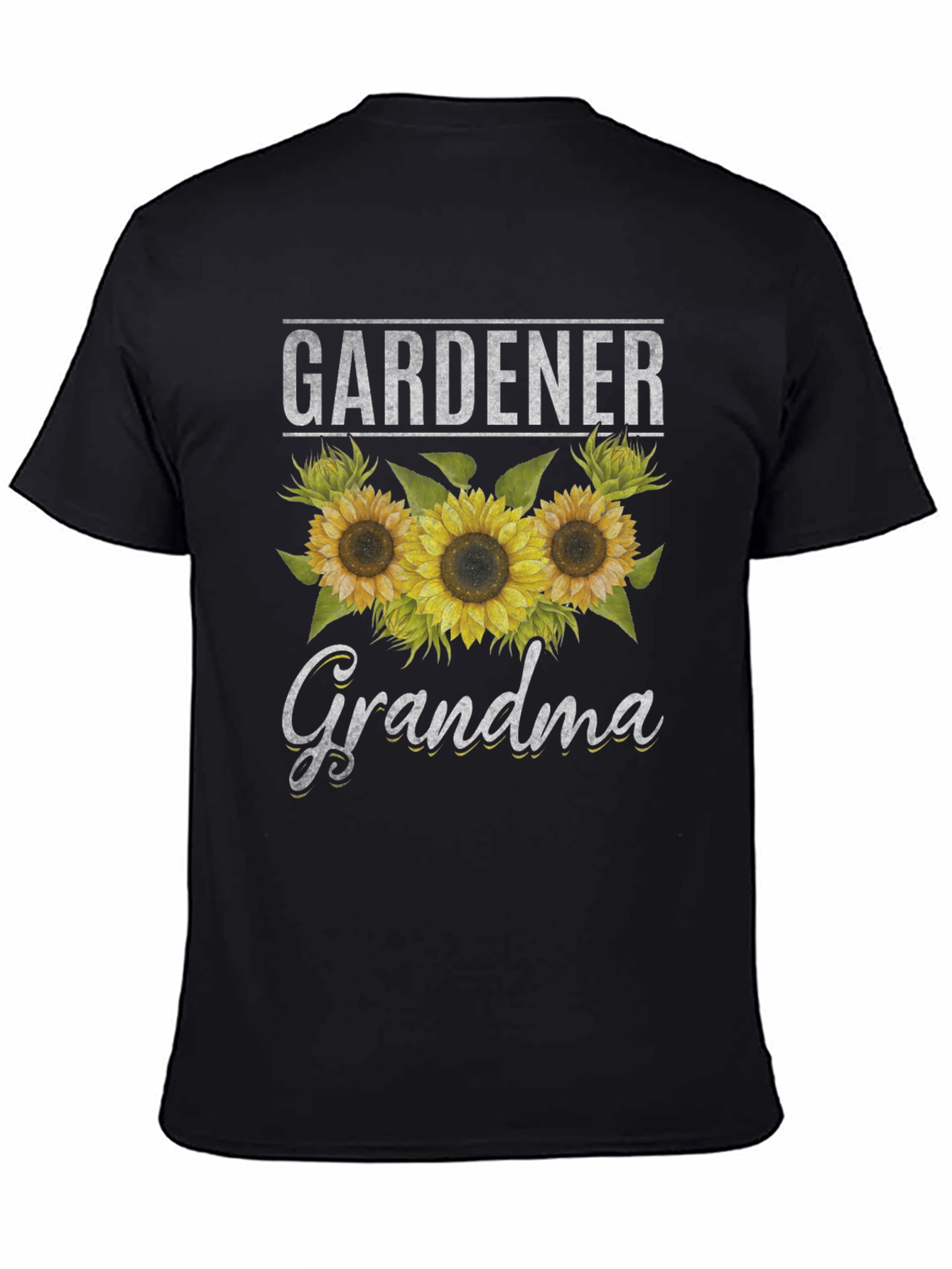 Gardener Grandma T-Shirt with Sunflower Design