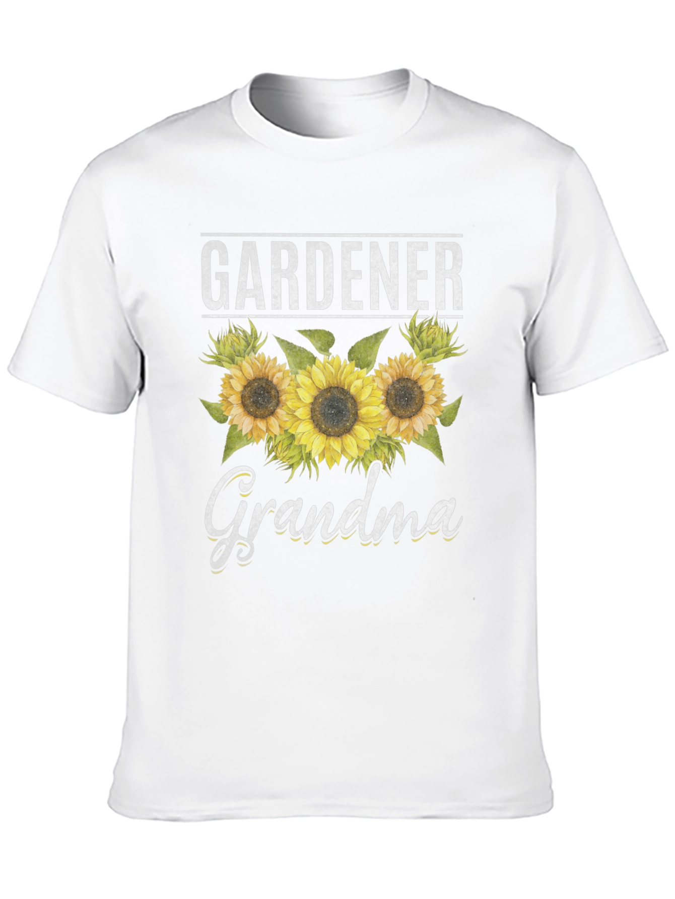 Gardener Grandma T-Shirt with Sunflower Design