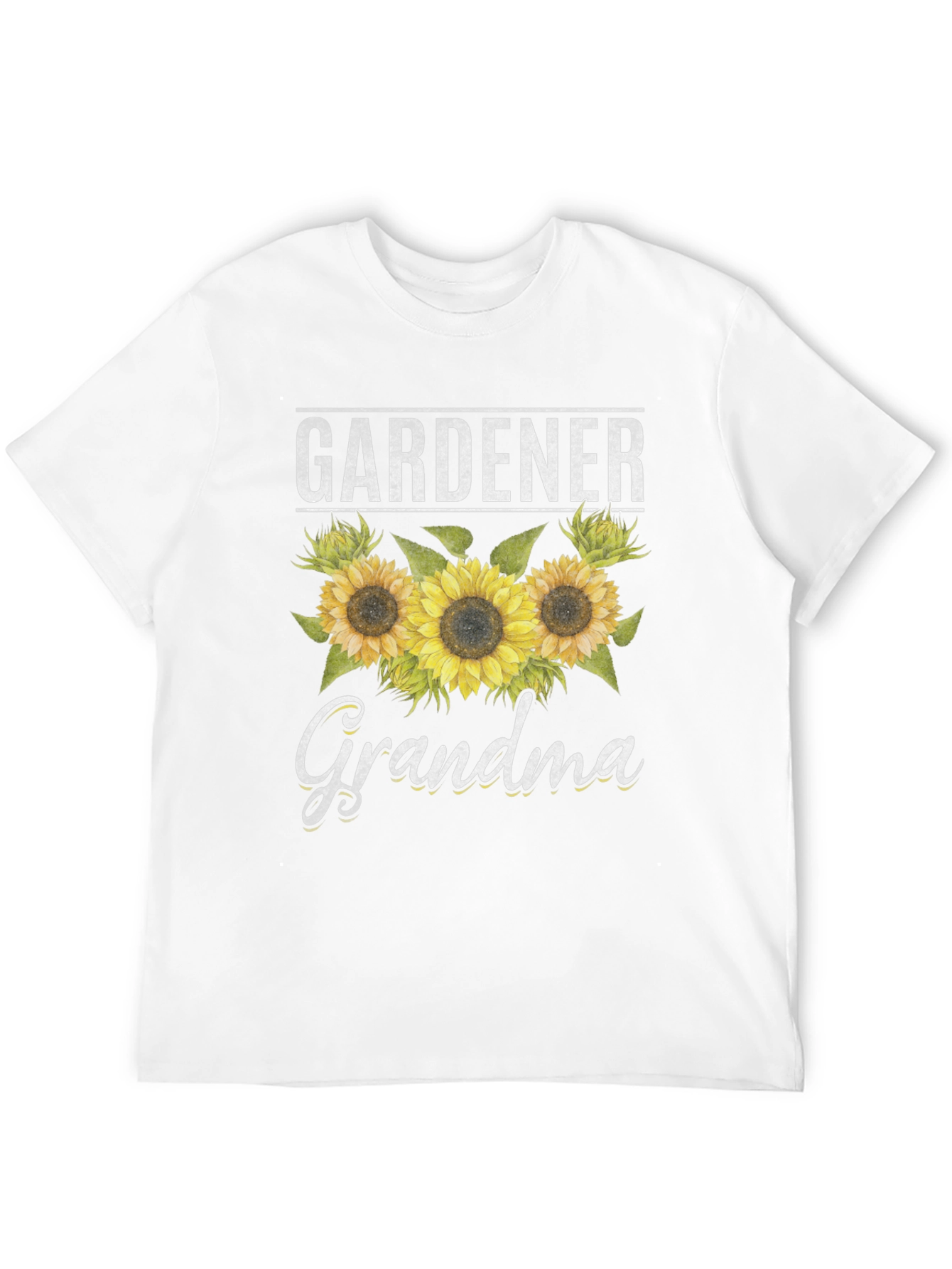 Gardener Grandma T-Shirt with Sunflower Design