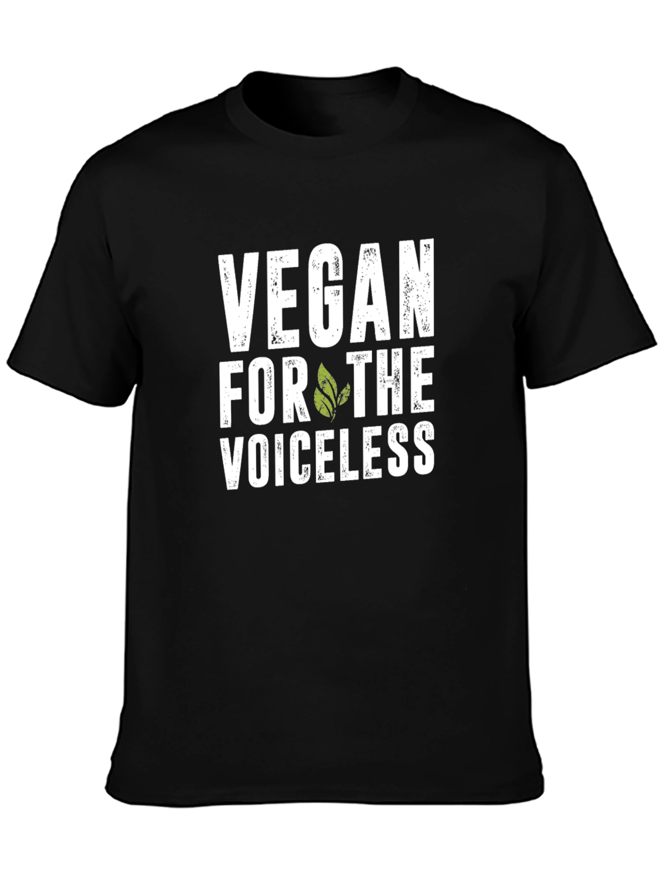 Vegan for the Voiceless Graphic Tee - Black