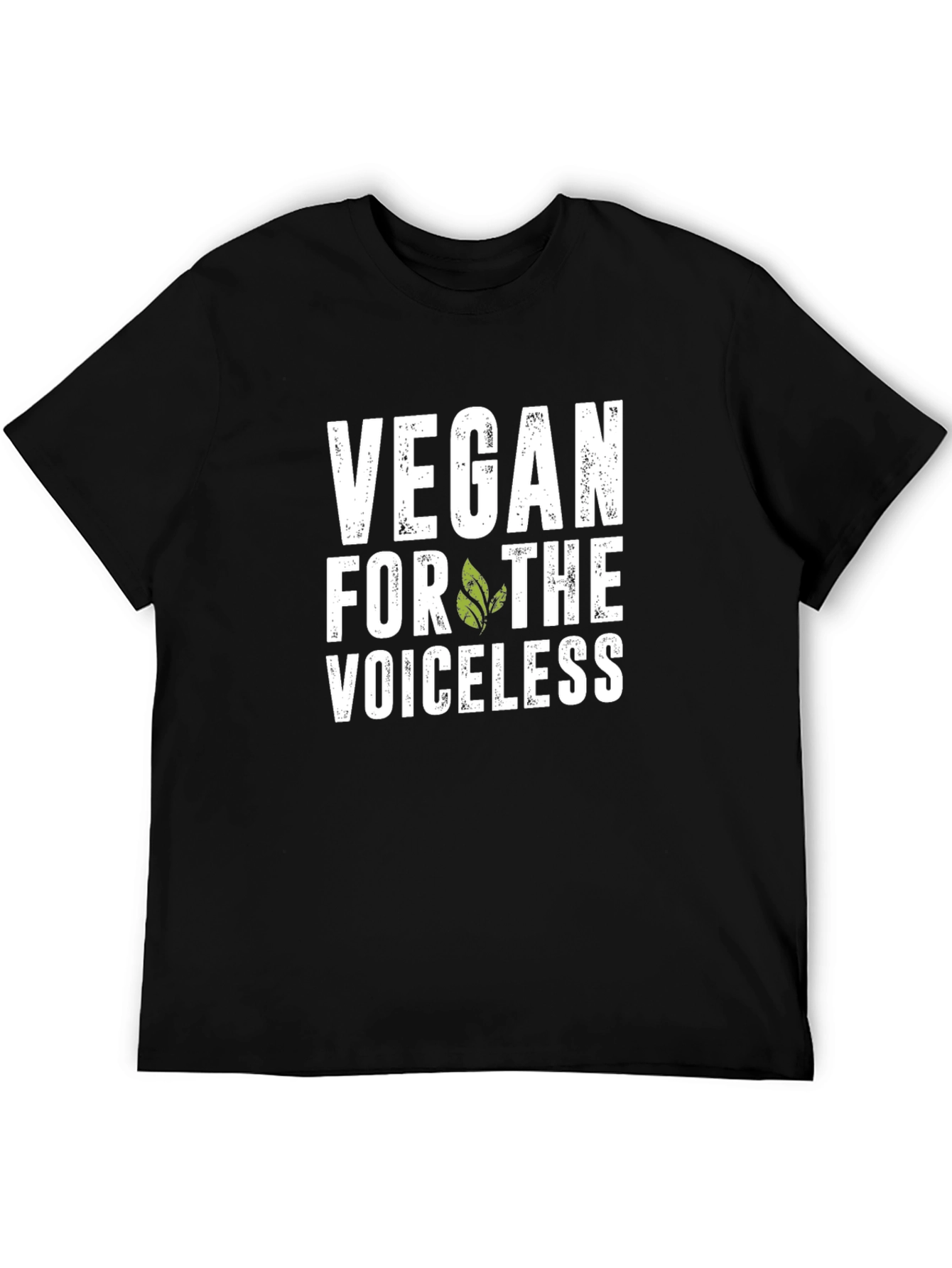 Vegan for the Voiceless Graphic Tee - Black