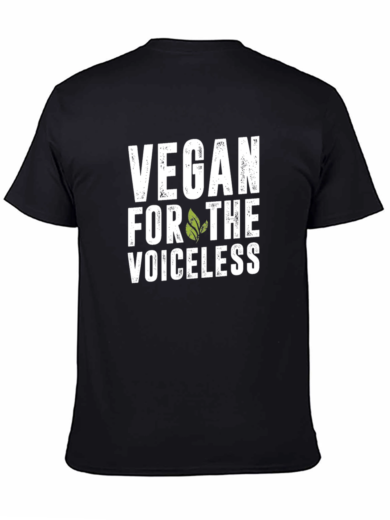 Vegan for the Voiceless Graphic Tee - Black