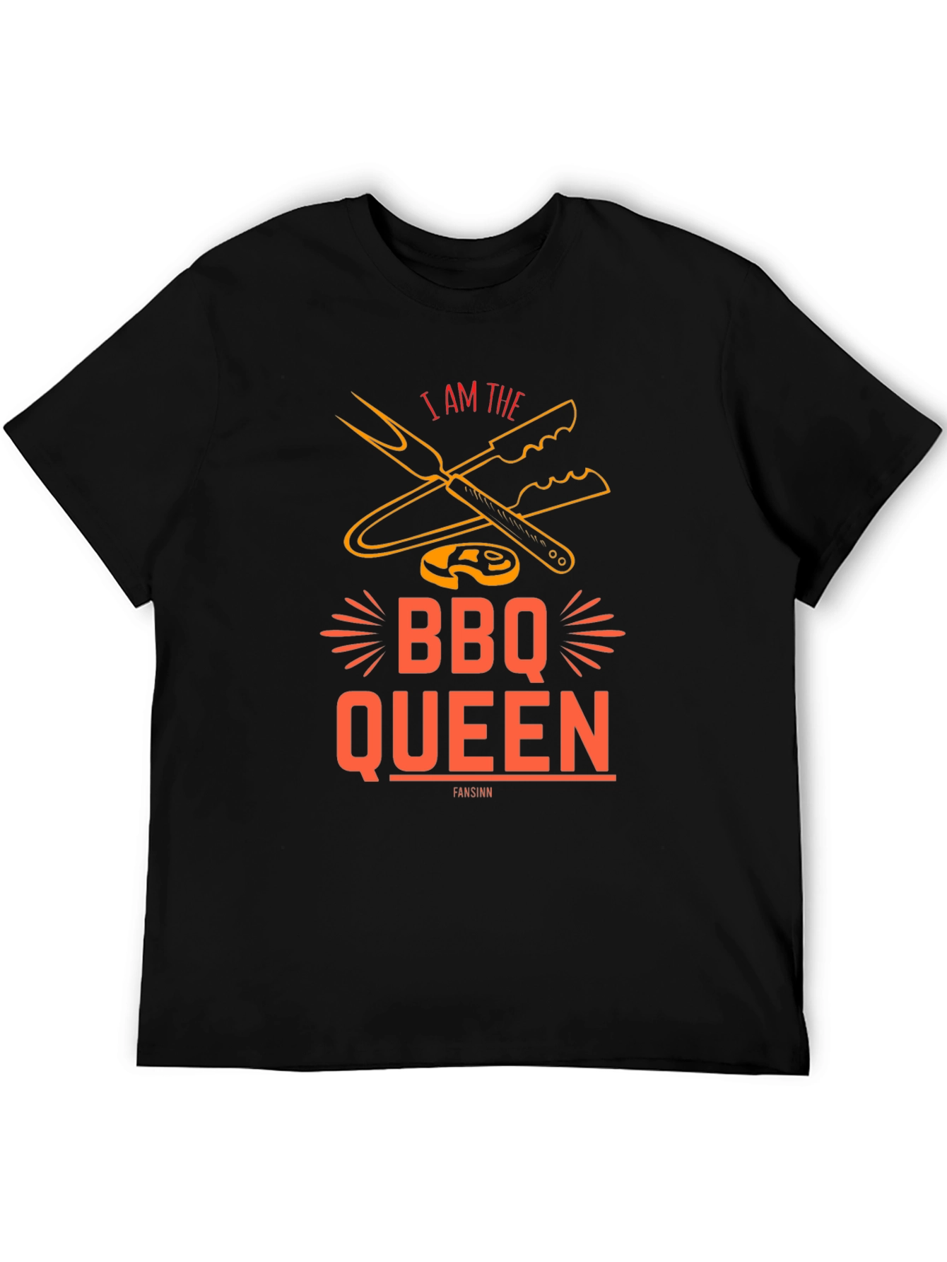 BBQ Queen Graphic Tee - Grill Master Shirt