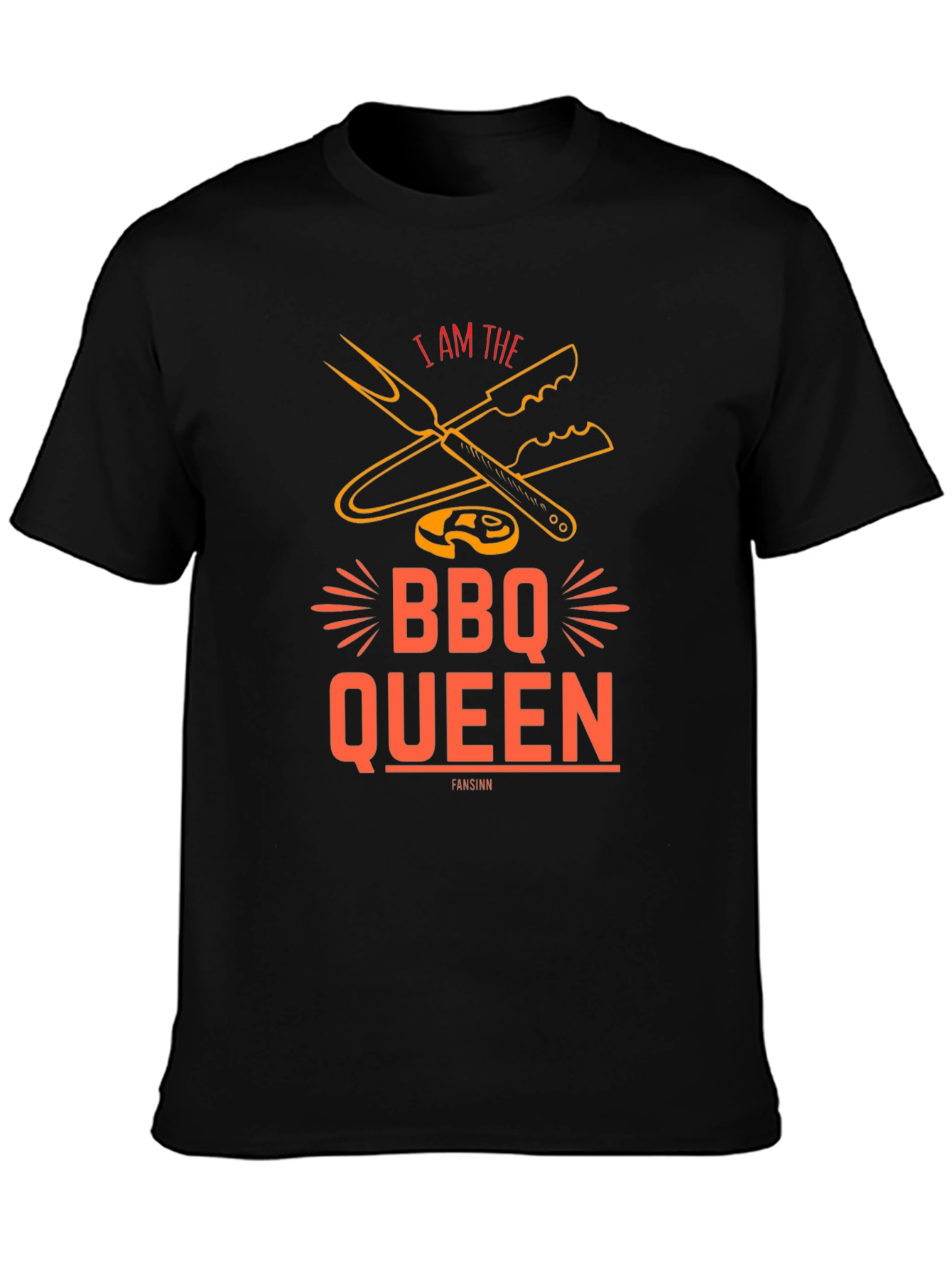 BBQ Queen Graphic Tee - Grill Master Shirt