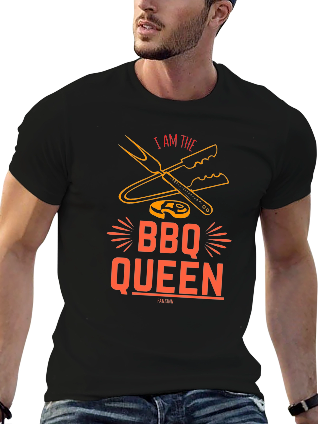 BBQ Queen Graphic Tee - Grill Master Shirt