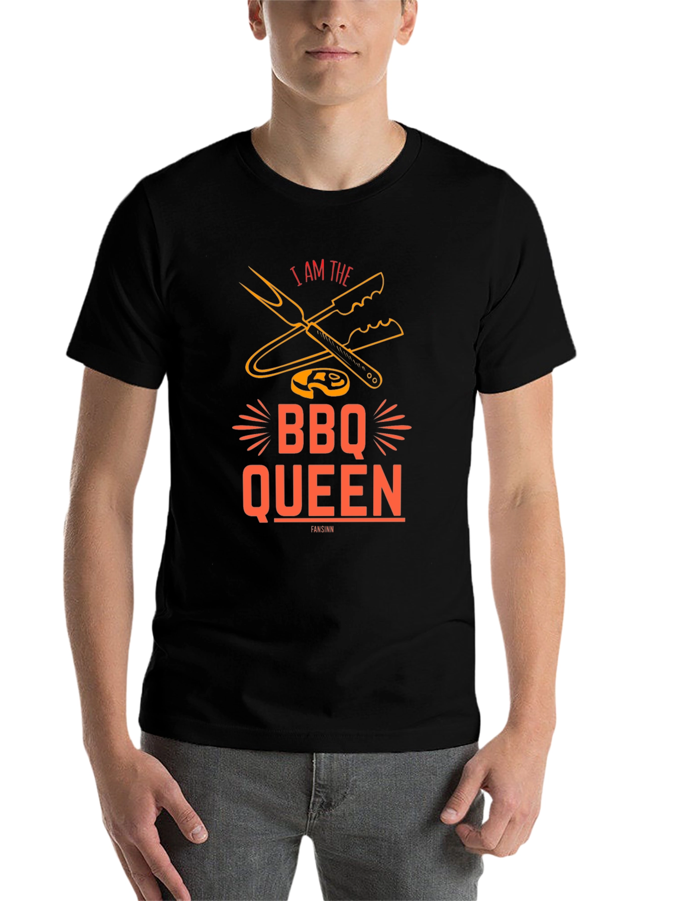 BBQ Queen Graphic Tee - Grill Master Shirt