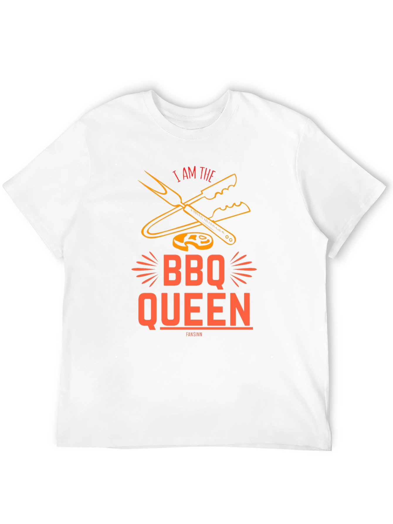 BBQ Queen Graphic Tee - Grill Master Shirt