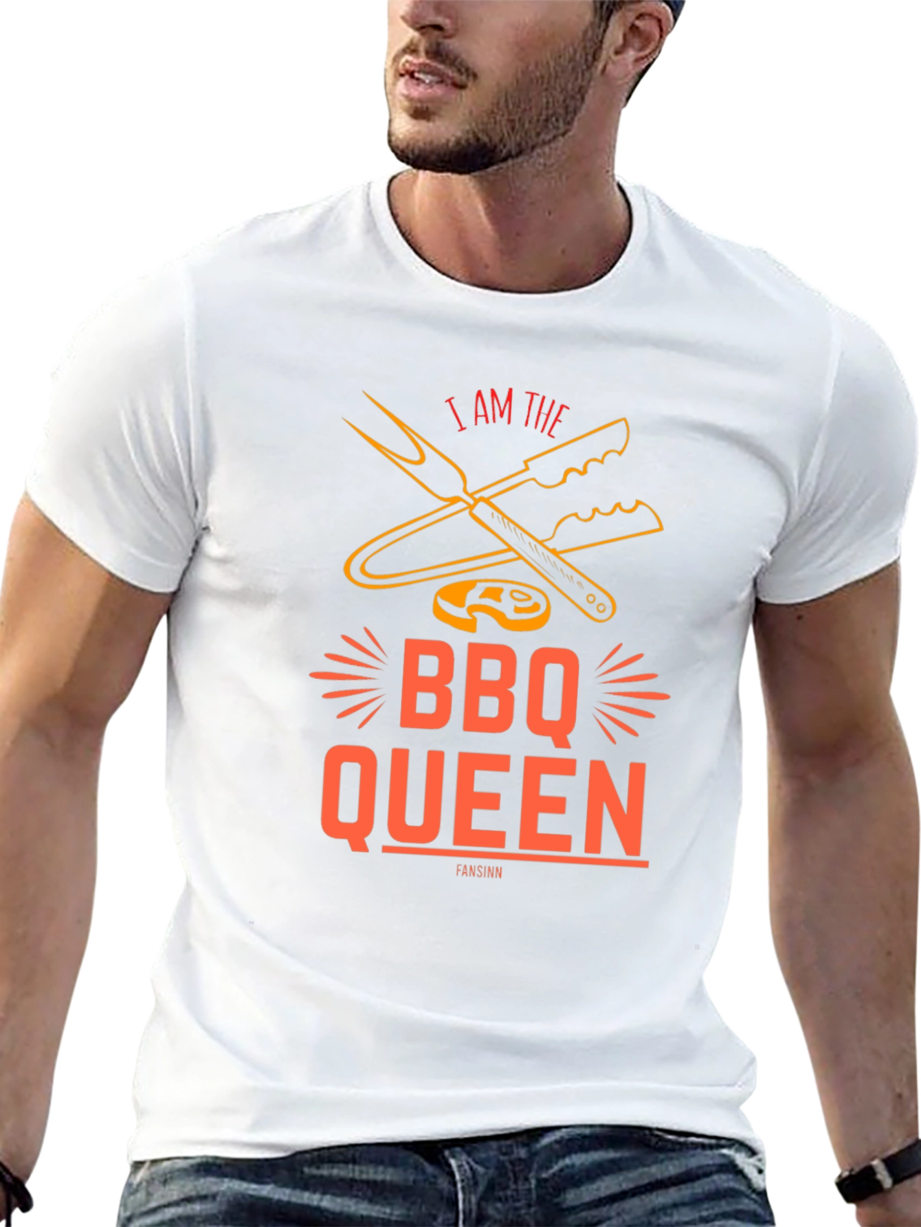 BBQ Queen Graphic Tee - Grill Master Shirt