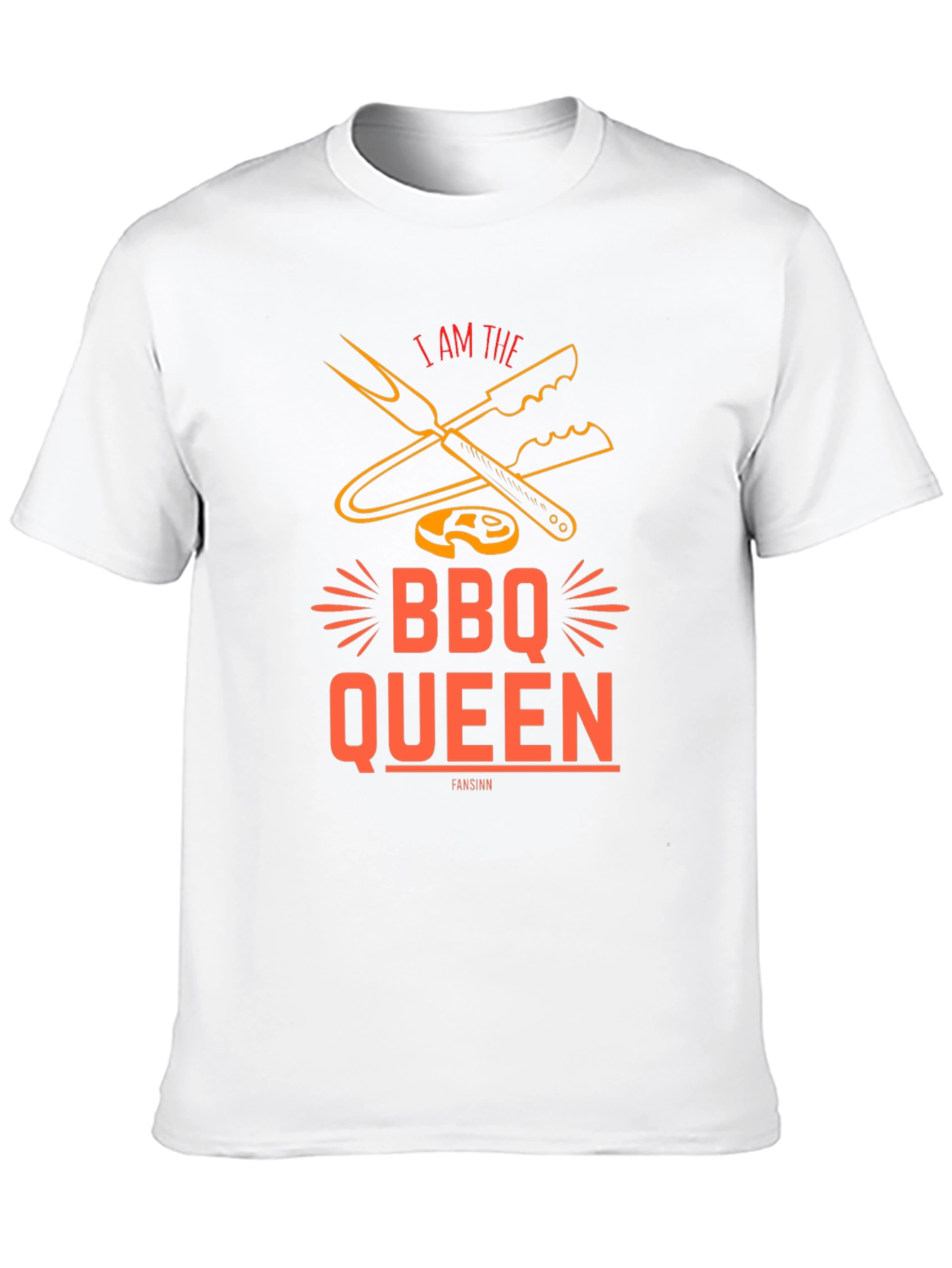 BBQ Queen Graphic Tee - Grill Master Shirt