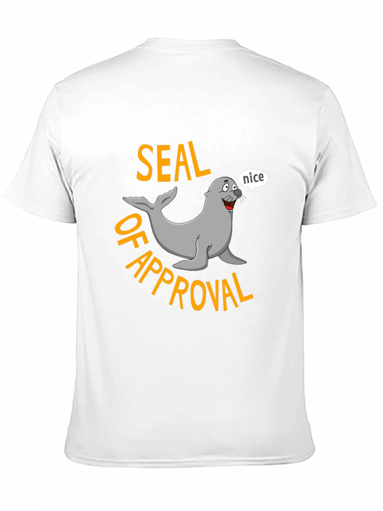 Seal of Approval Black T-Shirt - Funny Graphic Tee