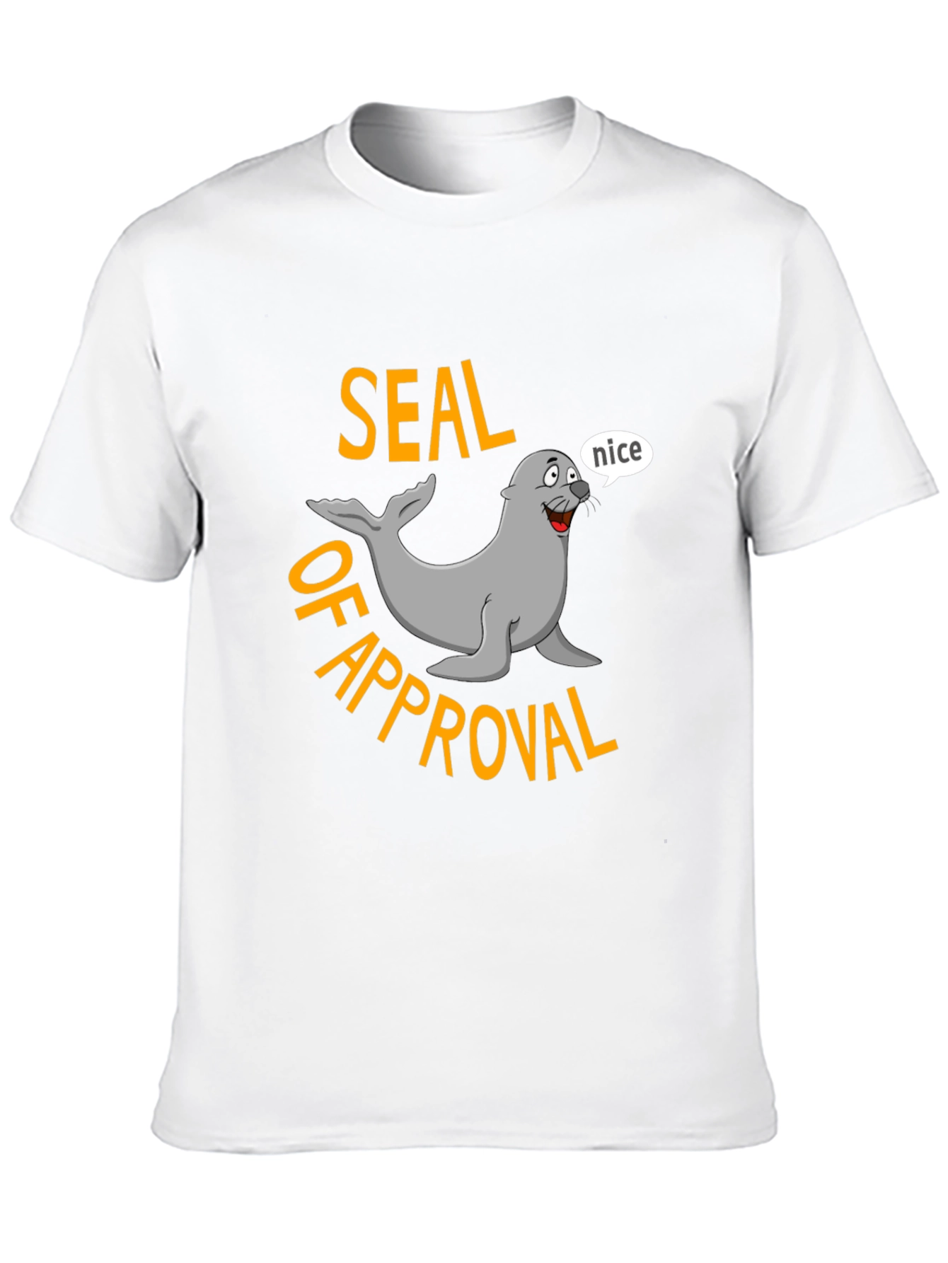 Seal of Approval Black T-Shirt - Funny Graphic Tee