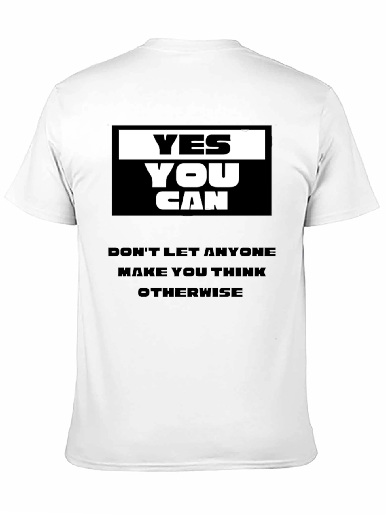 Yes You Can Black Graphic T-Shirt