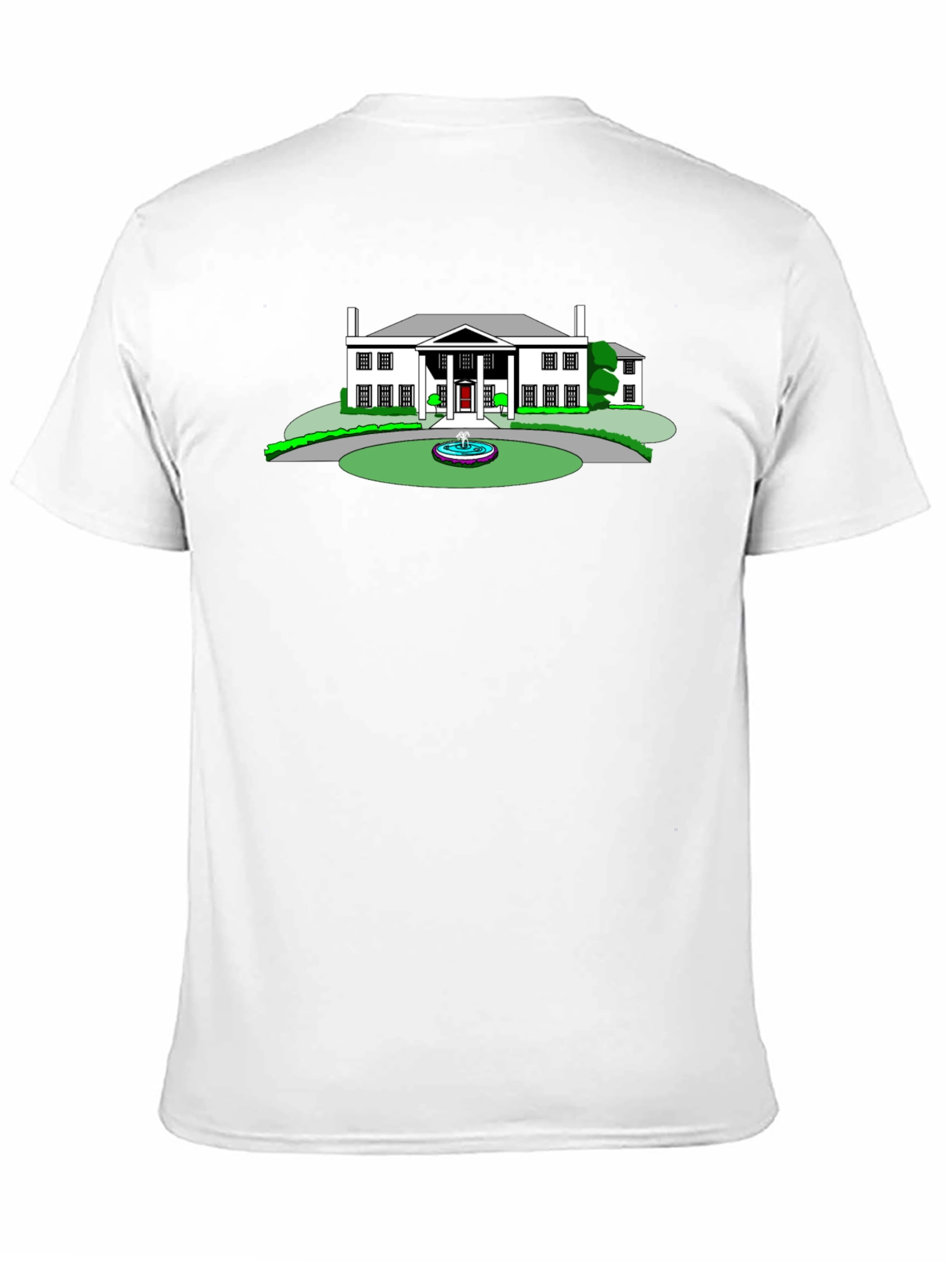 Mansion Graphic Tee - Black Crew Neck T-Shirt