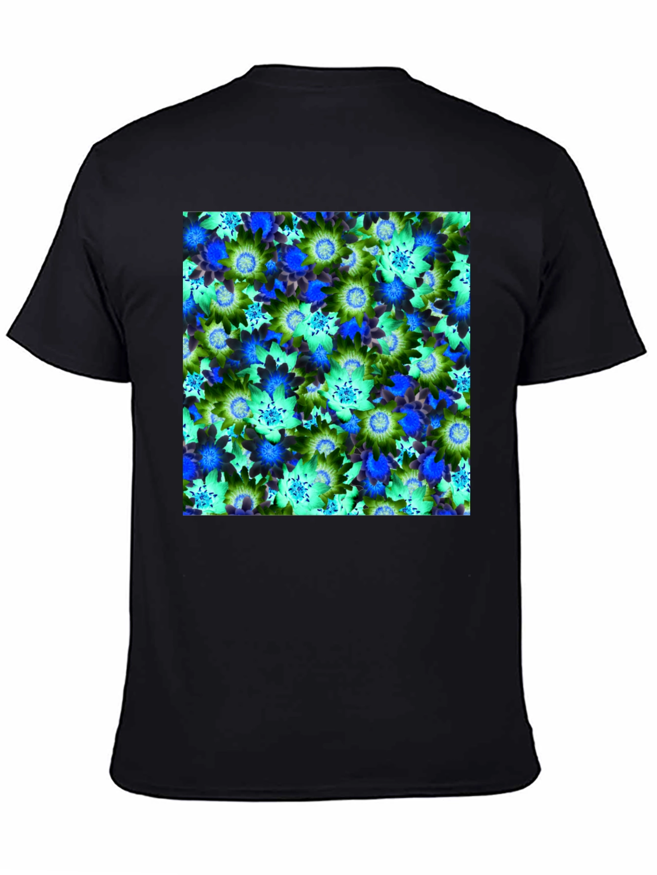 Floral Pattern T-Shirt - Vivid Design