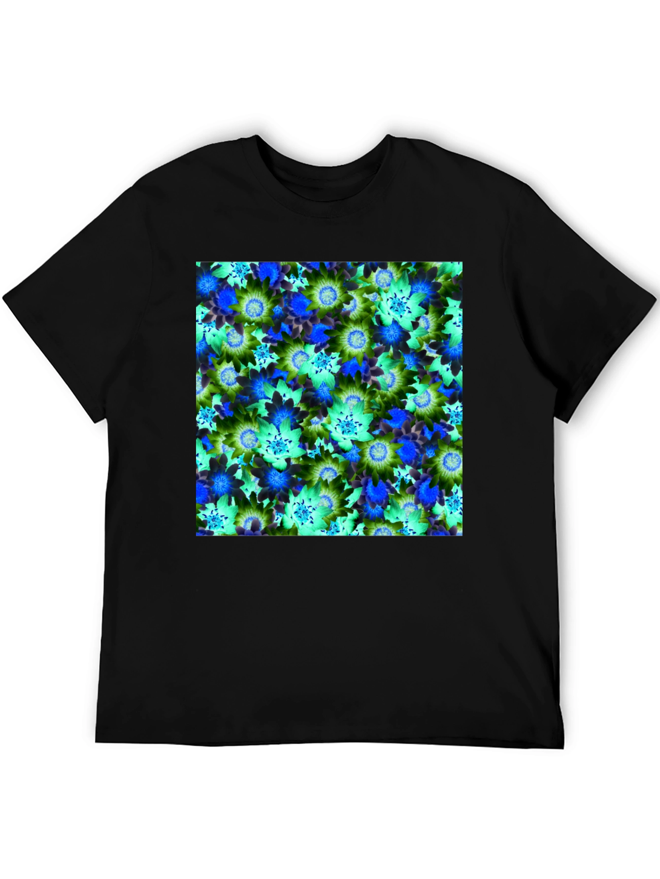 Floral Pattern T-Shirt - Vivid Design