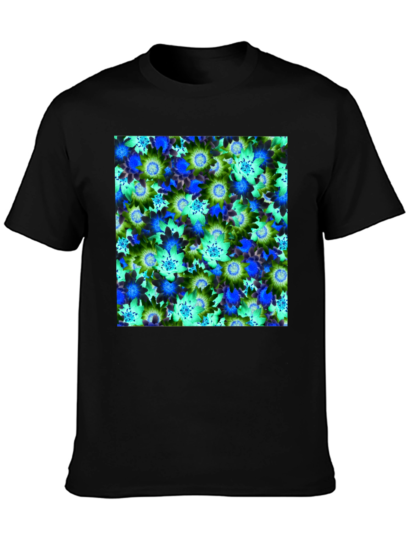 Floral Pattern T-Shirt - Vivid Design