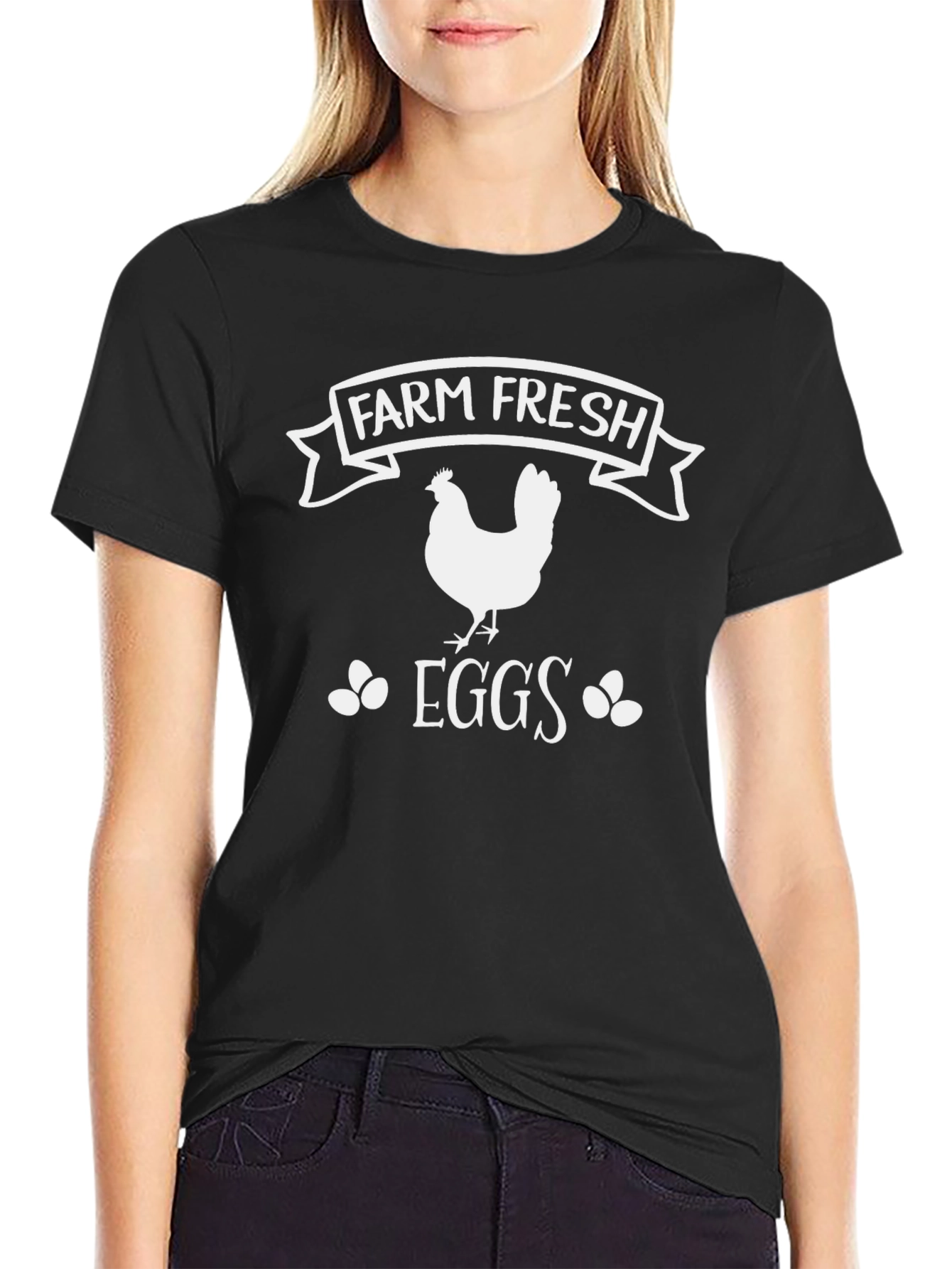 Farm Fresh Eggs Graphic T-Shirt