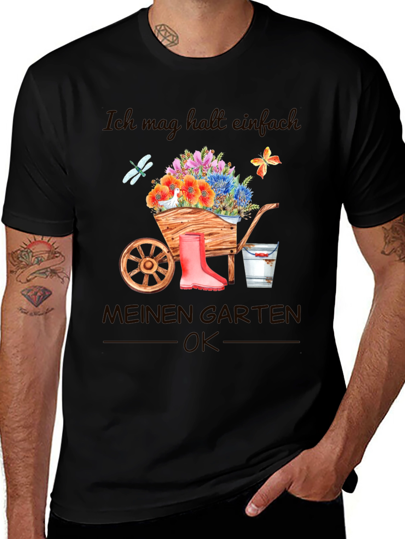 Gardener T-Shirt Floral Design