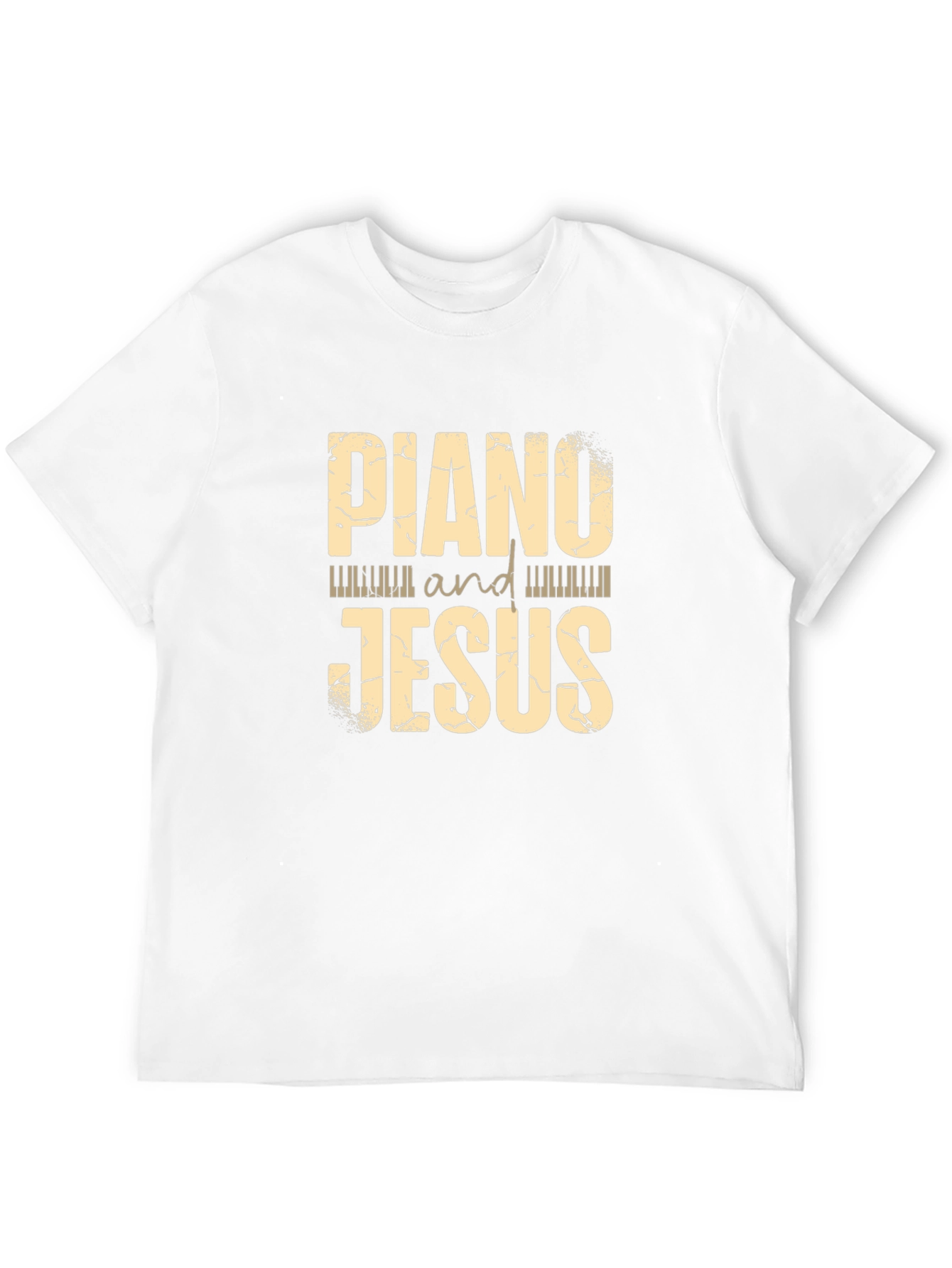 Piano and Jesus Graphic Tee