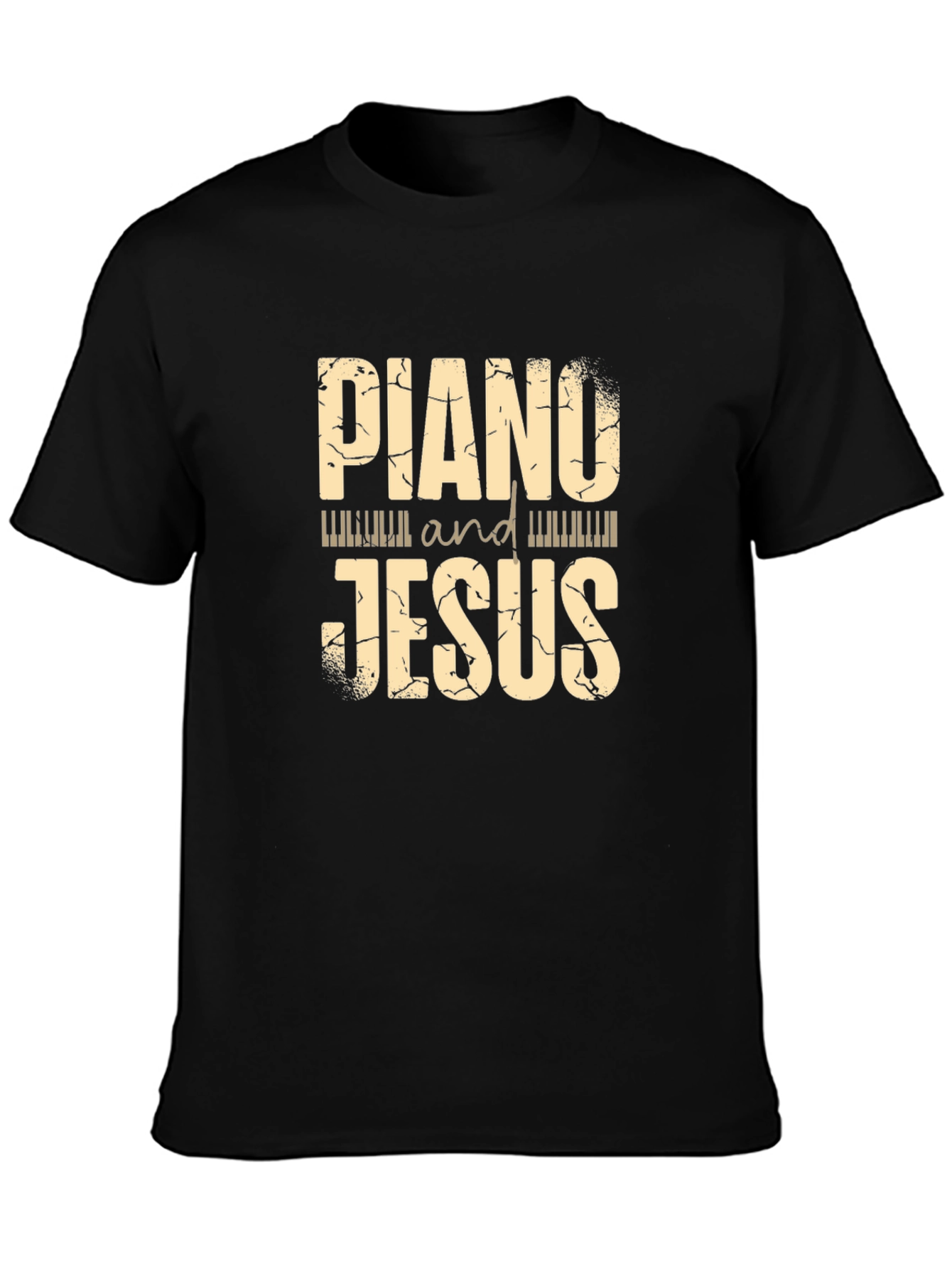 Piano and Jesus Graphic Tee