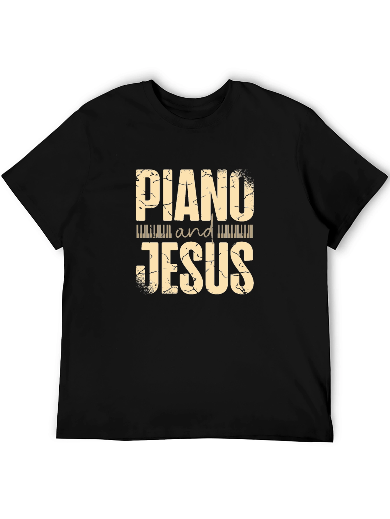 Piano and Jesus Graphic Tee