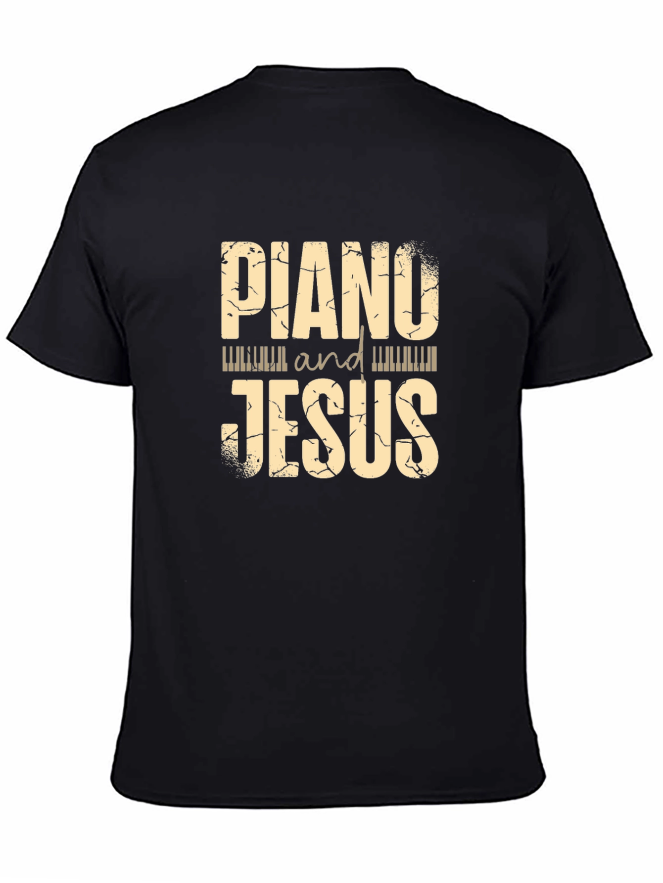 Piano and Jesus Graphic Tee