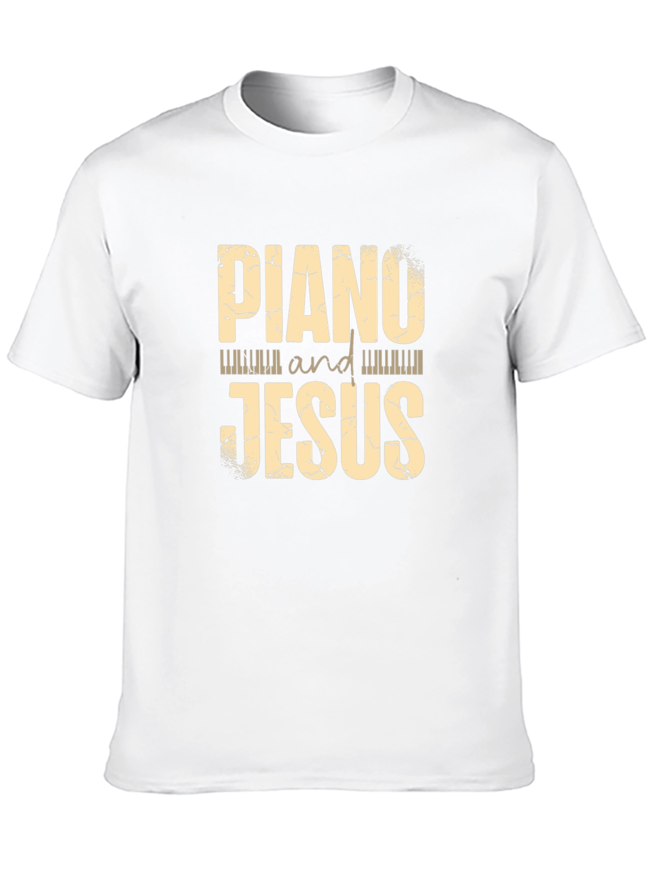 Piano and Jesus Graphic Tee