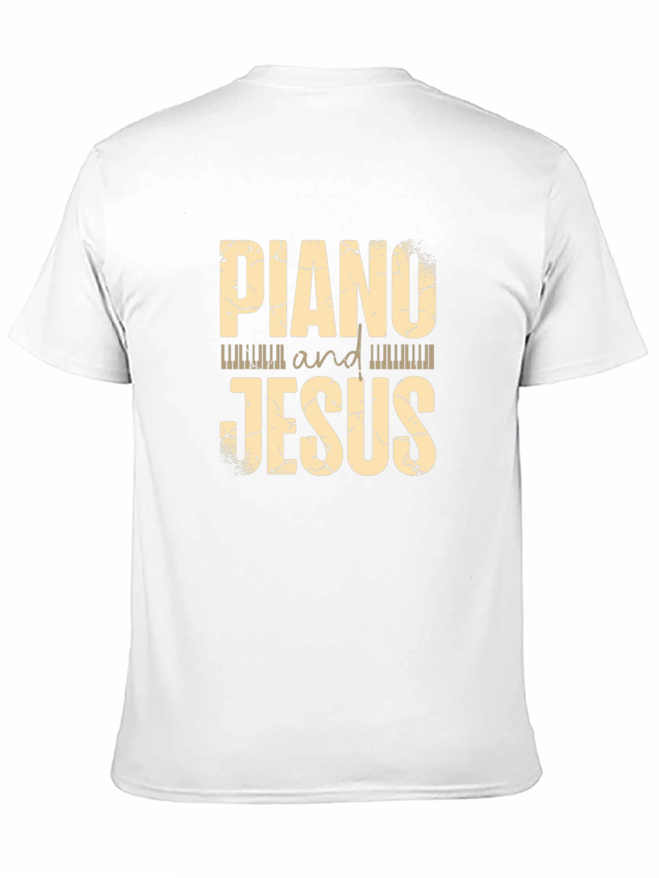 Piano and Jesus Graphic Tee