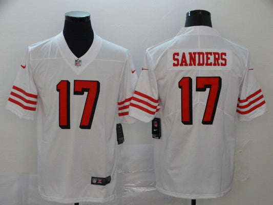 Men's San Francisco 49ers Emmanuel Sanders #17 White Game Player Jerseys