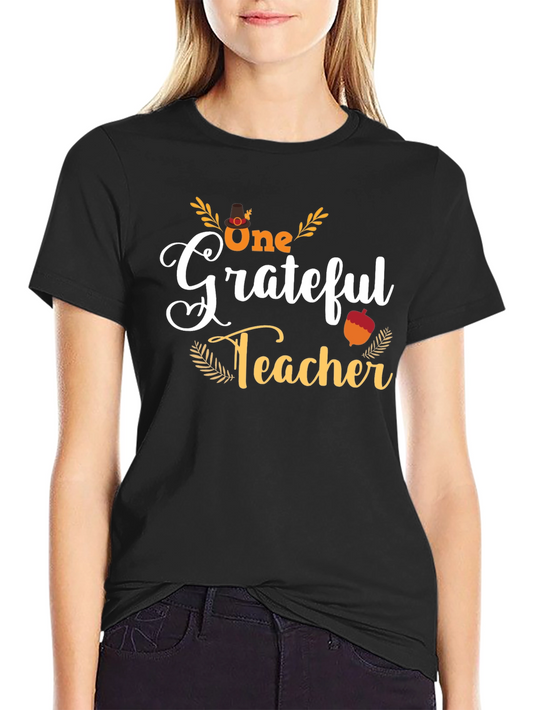 Grateful Teacher Black T-Shirt