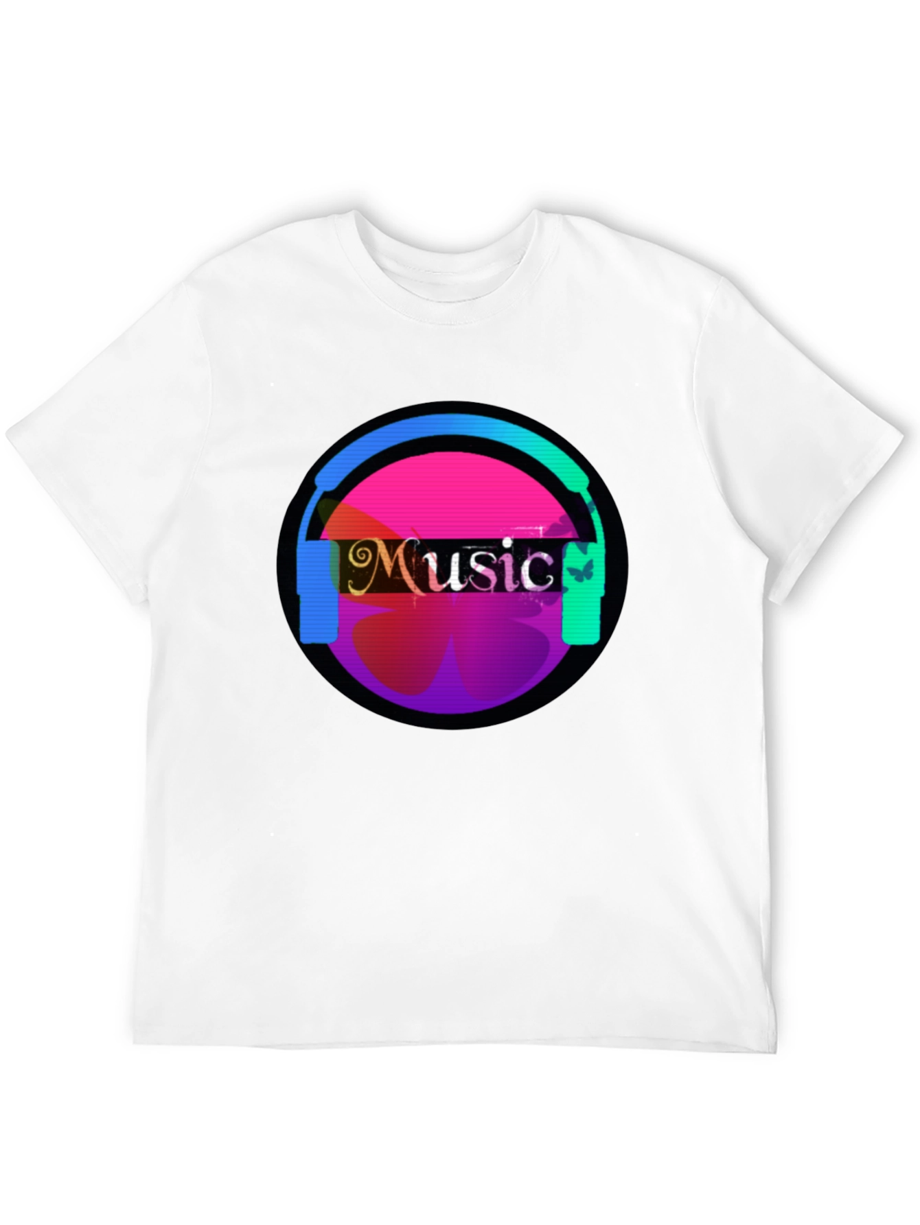 Music Headphone Graphic Tee - Casual Comfort