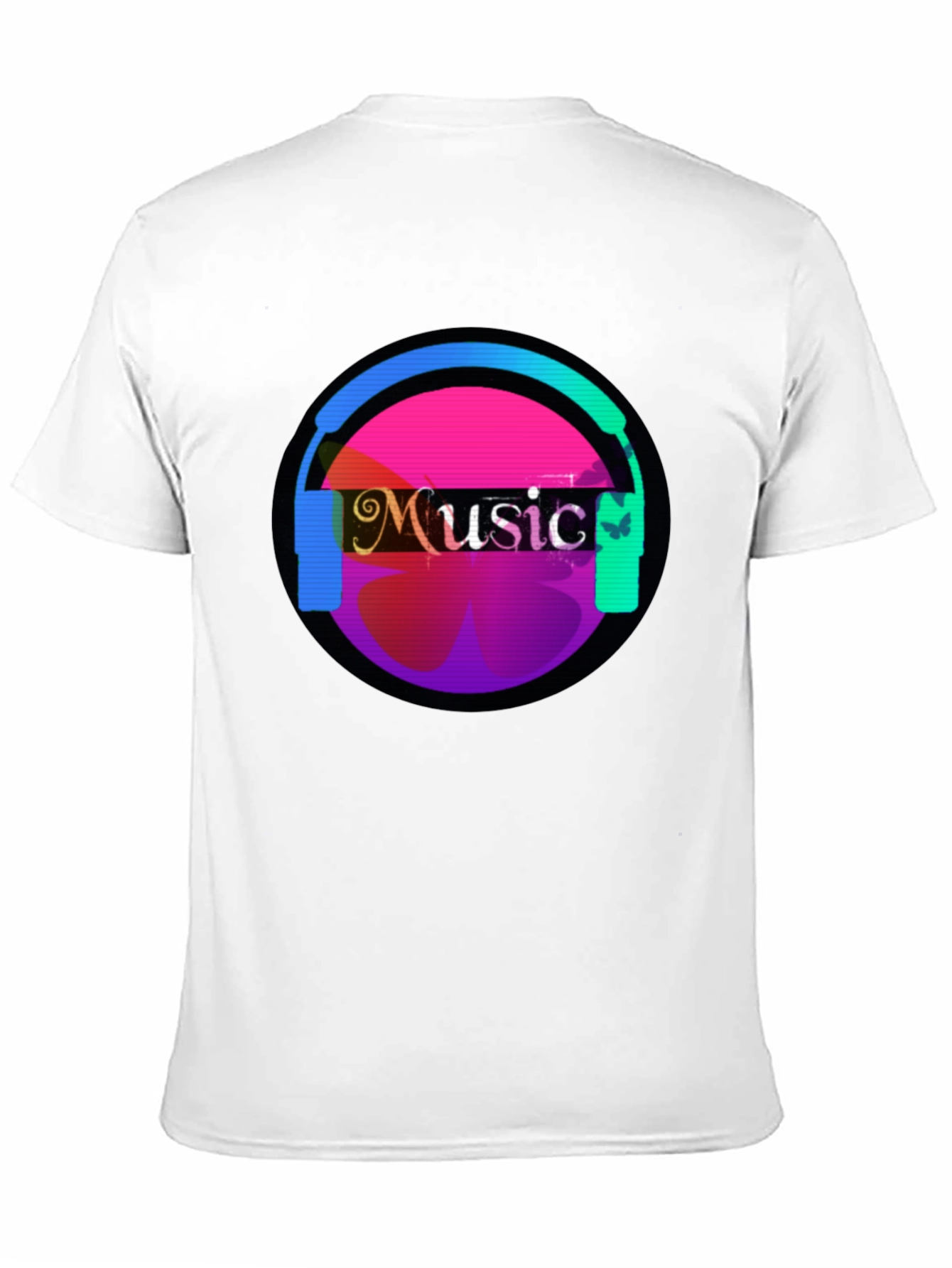 Music Headphone Graphic Tee - Casual Comfort