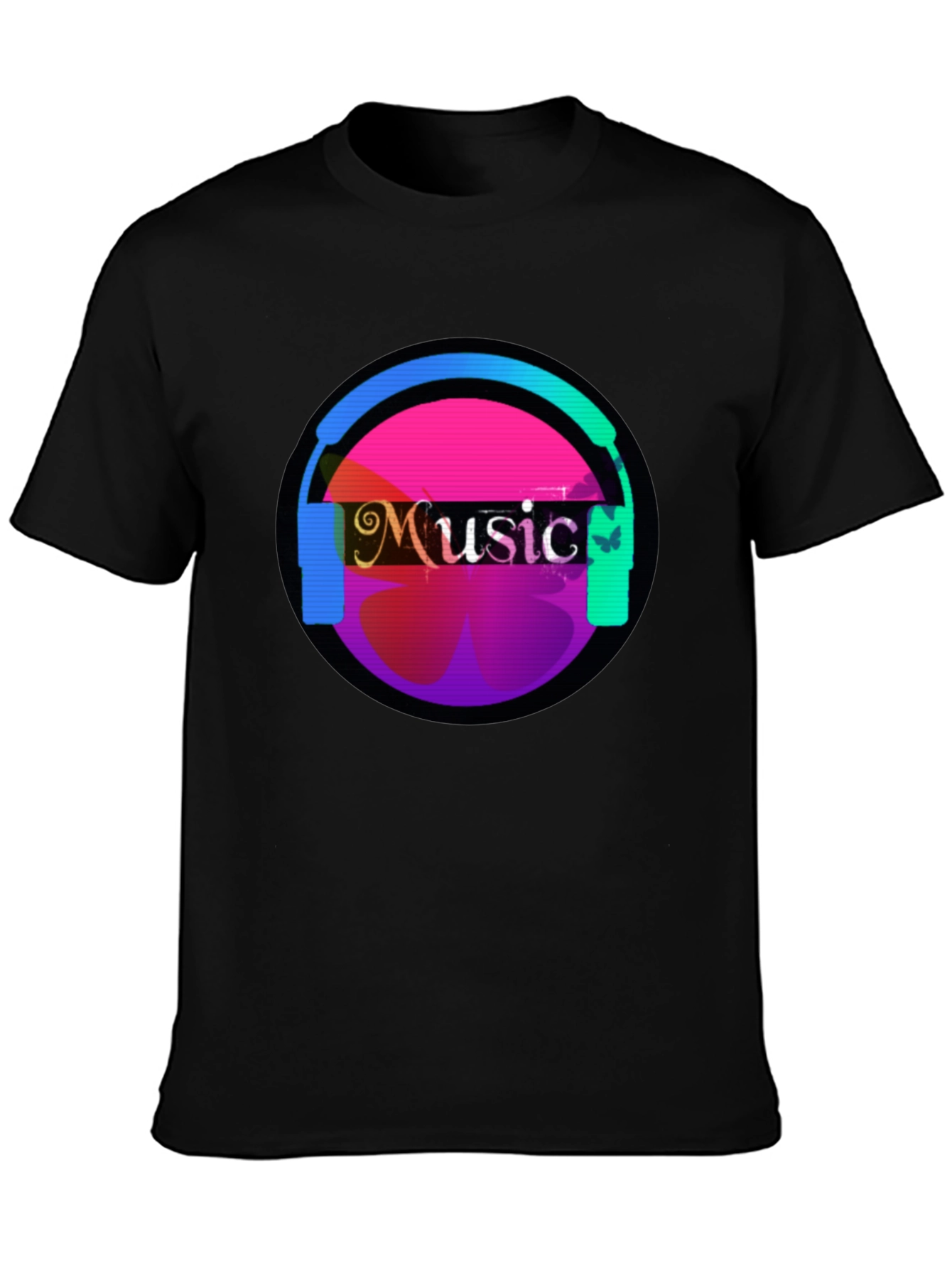 Music Headphone Graphic Tee - Casual Comfort