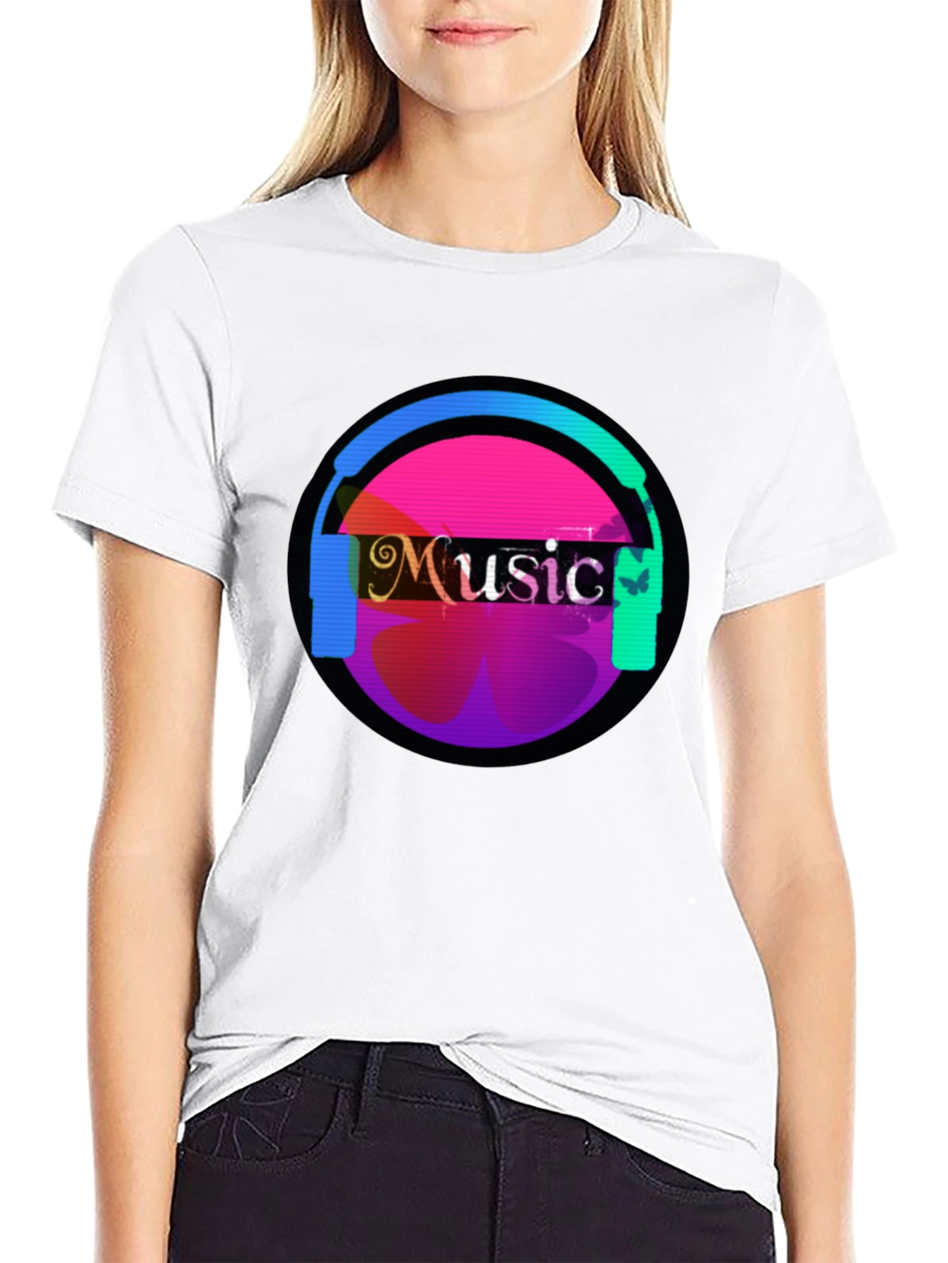 Music Headphone Graphic Tee - Casual Comfort
