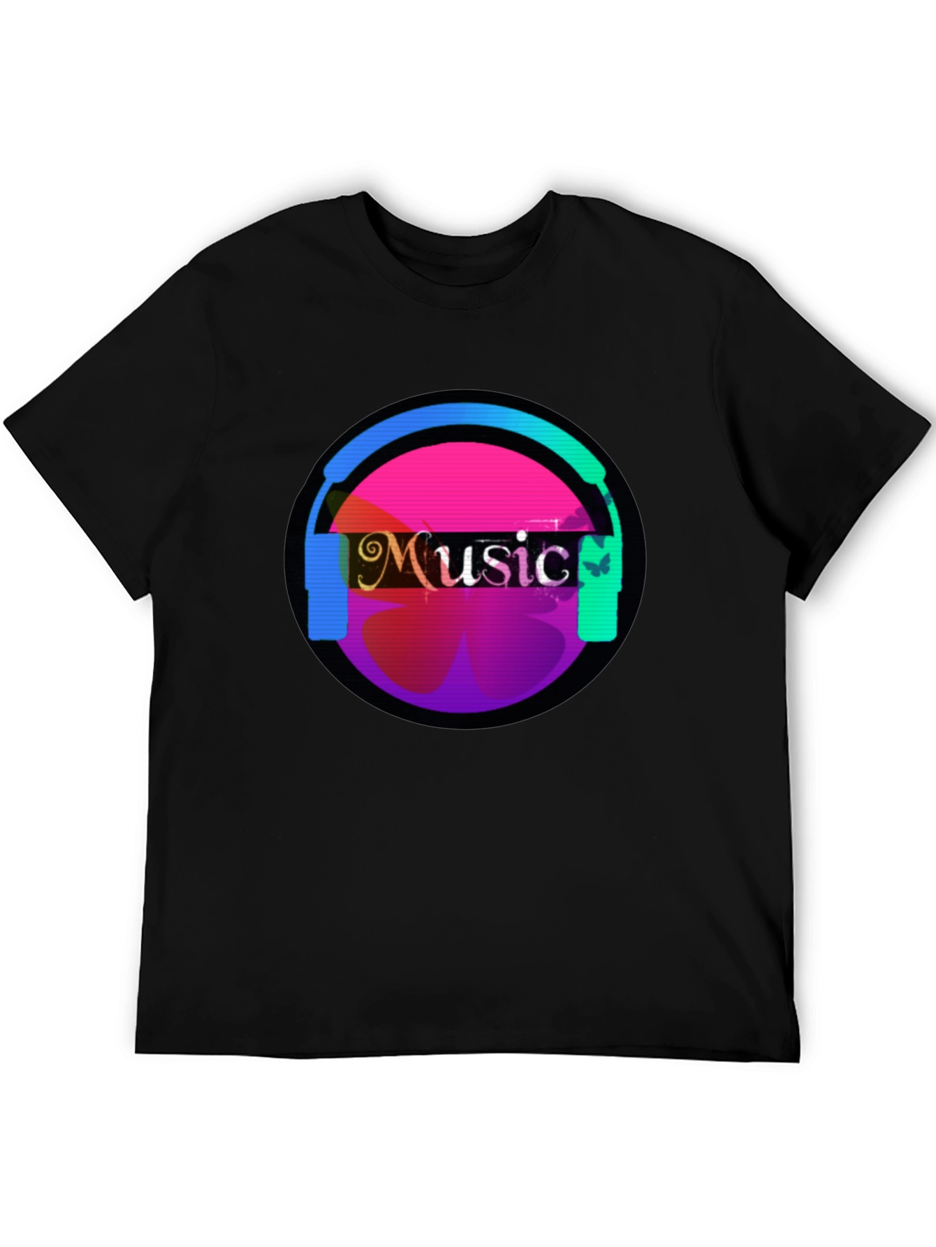 Music Headphone Graphic Tee - Casual Comfort